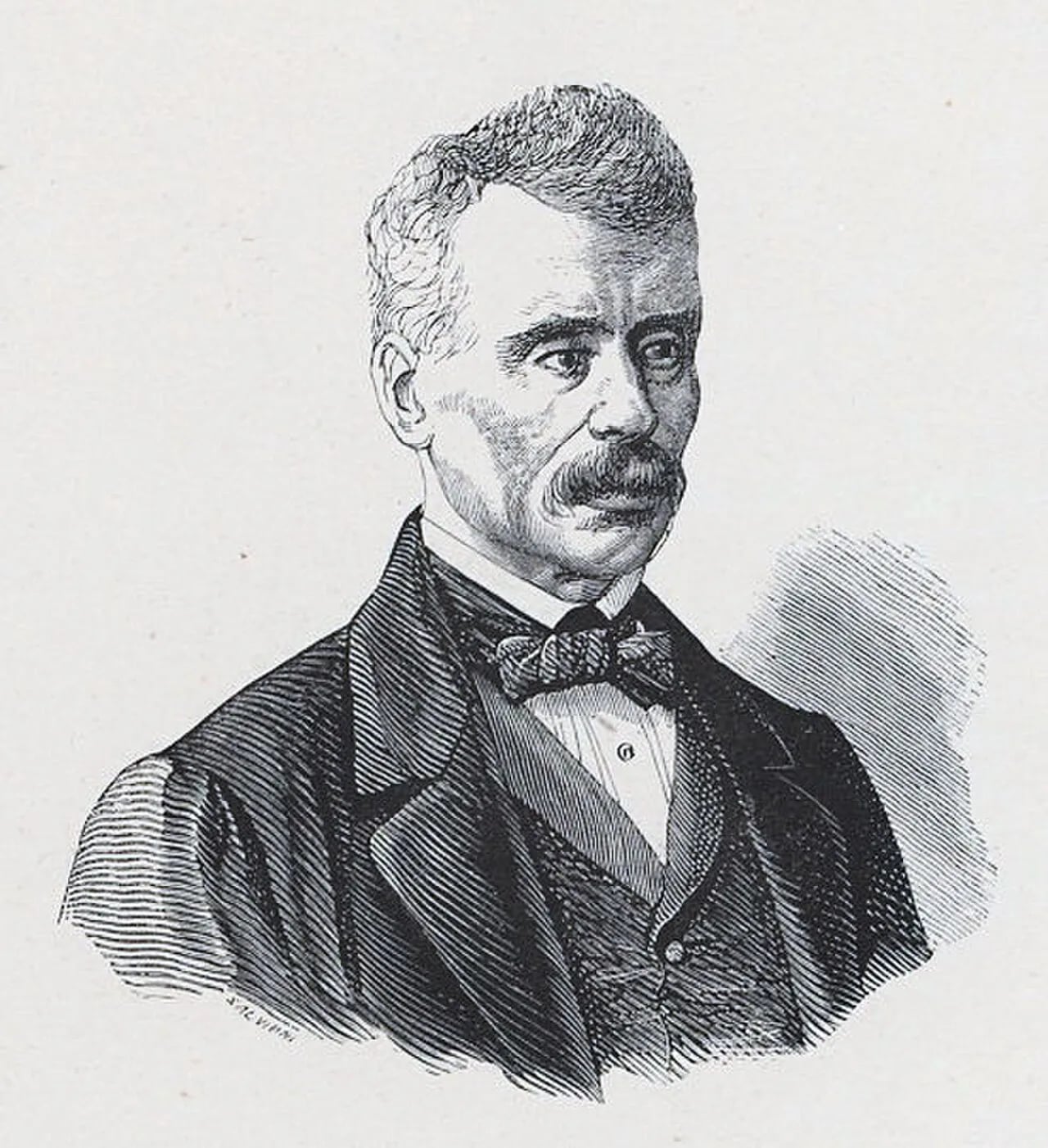 Porträt von Roberto de Sauget (1786–1872) – Gedenkseite