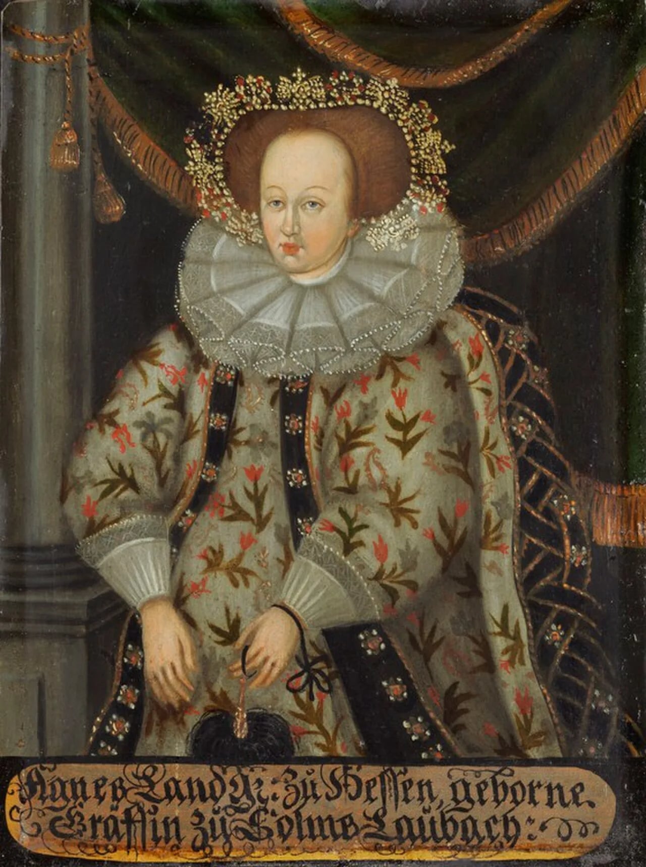 Porträt von Agnes zu Solms-Laubach (1578–1602) – Gedenkseite