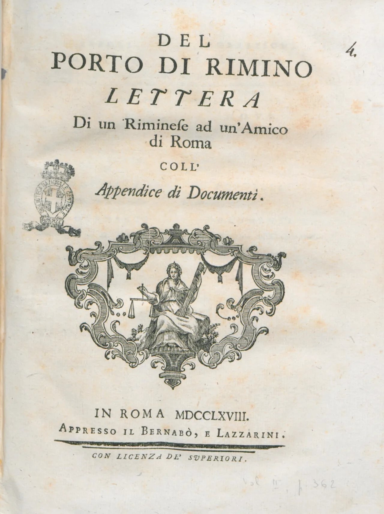 Porträt von Serafino Calindri (1733–1811) – Gedenkseite