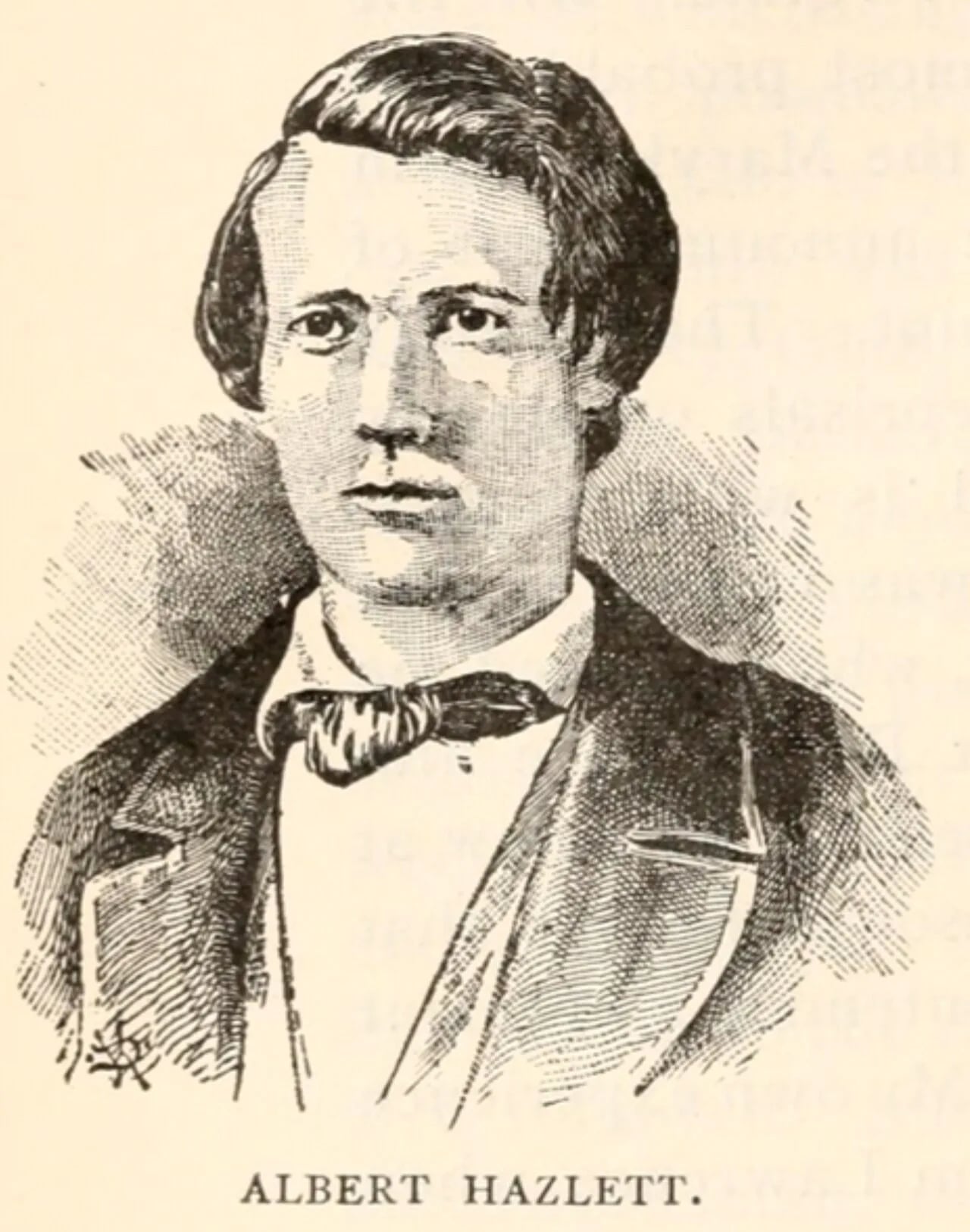 Porträt von Albert Hazlett (1837–1860) – Gedenkseite