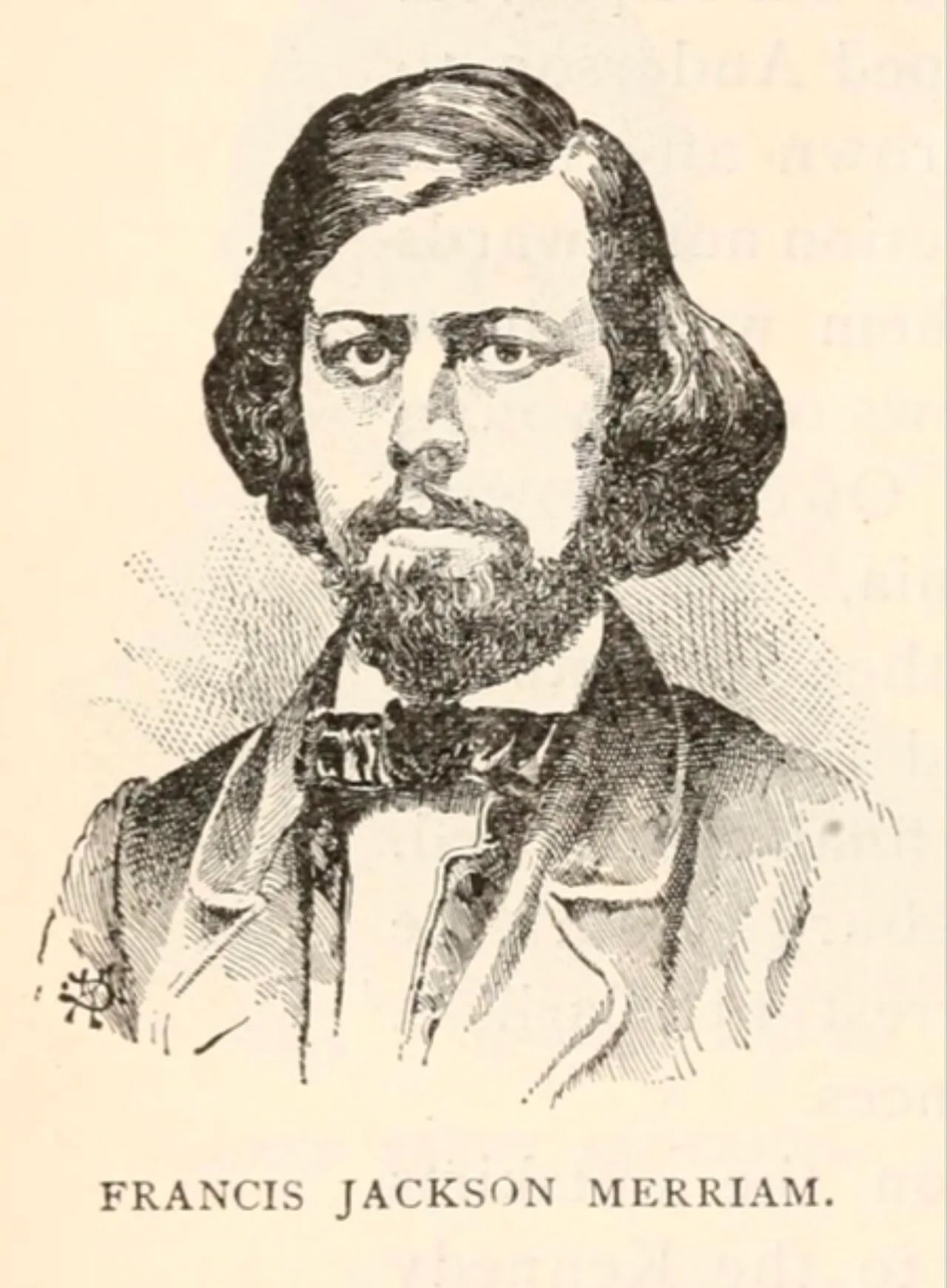 Portrait of Francis Jackson Meriam (1837–1865) – memorial page