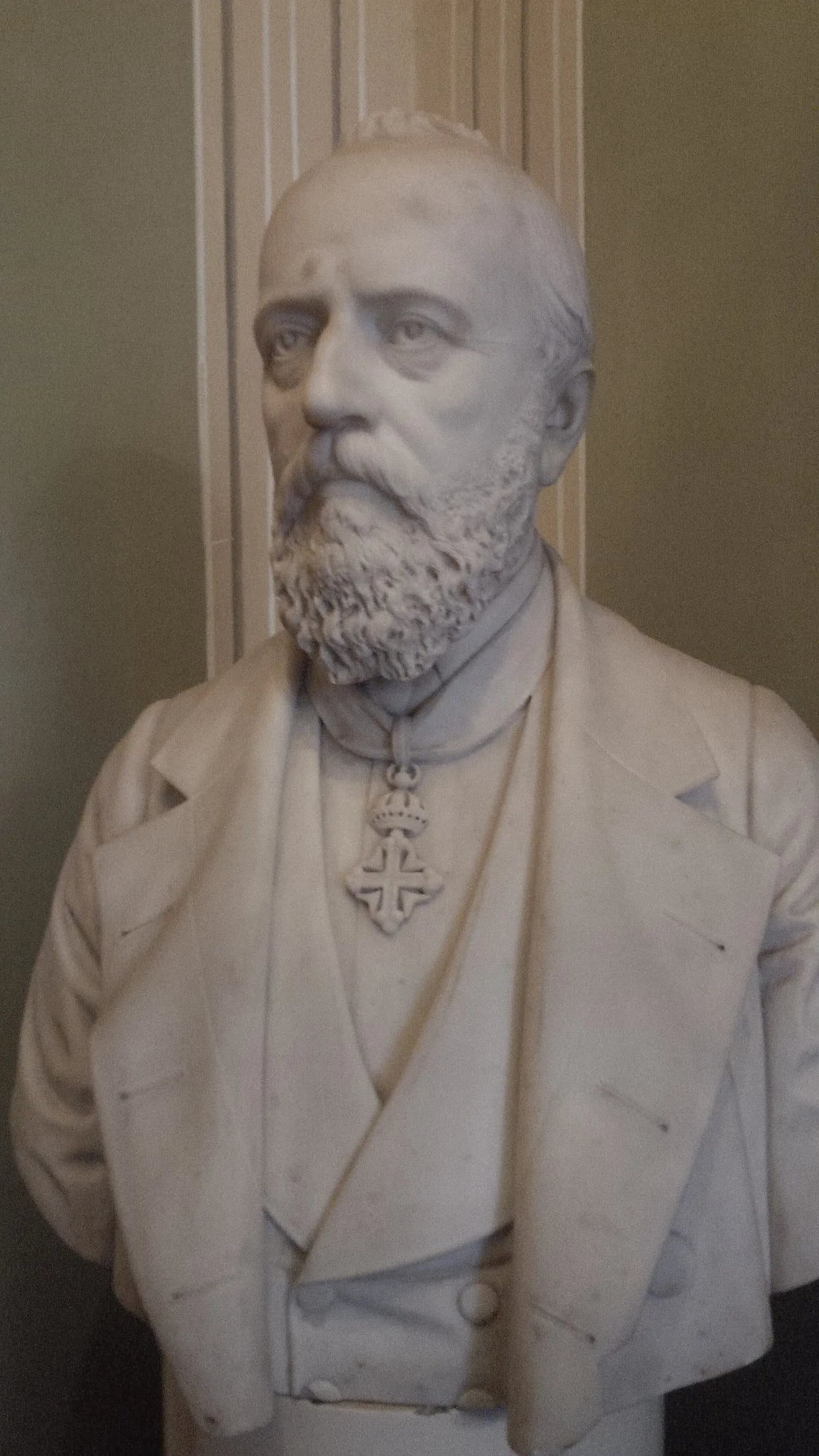 Porträt von Tiberio Sergardi (1816–1886) – Gedenkseite