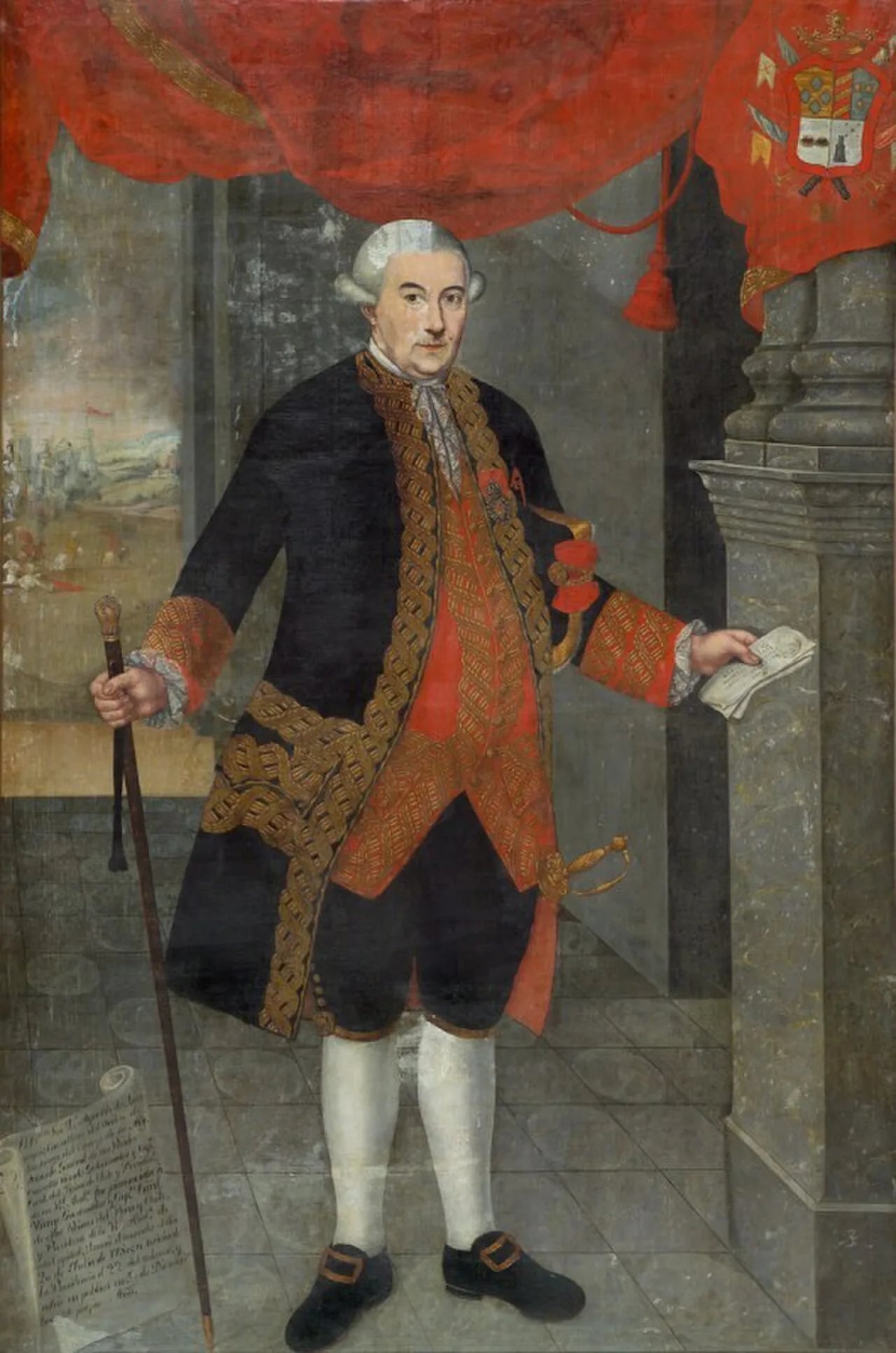 Porträt von Agustín de Jáuregui (1711–1784) – Gedenkseite