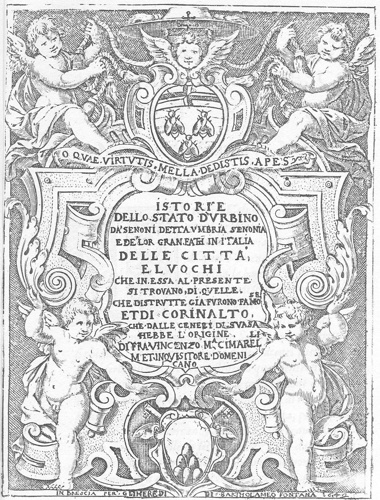 Porträt von Vincenzo Maria Cimarelli (1585–1662) – Gedenkseite