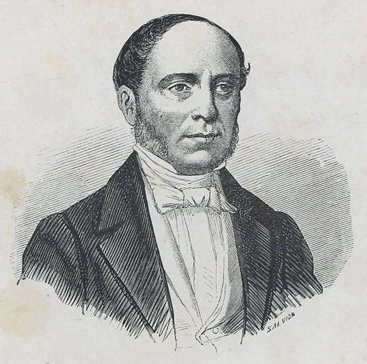 Porträt von Vincenzo Salvagnoli (1802–1861) – Gedenkseite