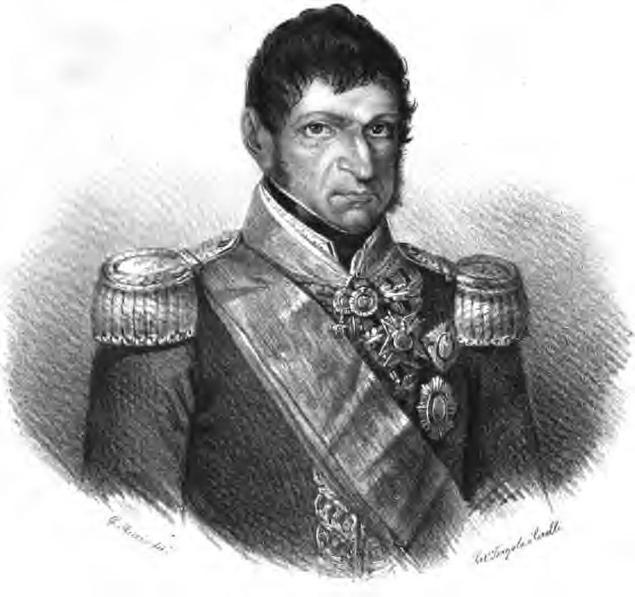 Porträt von Vito Nunziante (1775–1836) – Gedenkseite