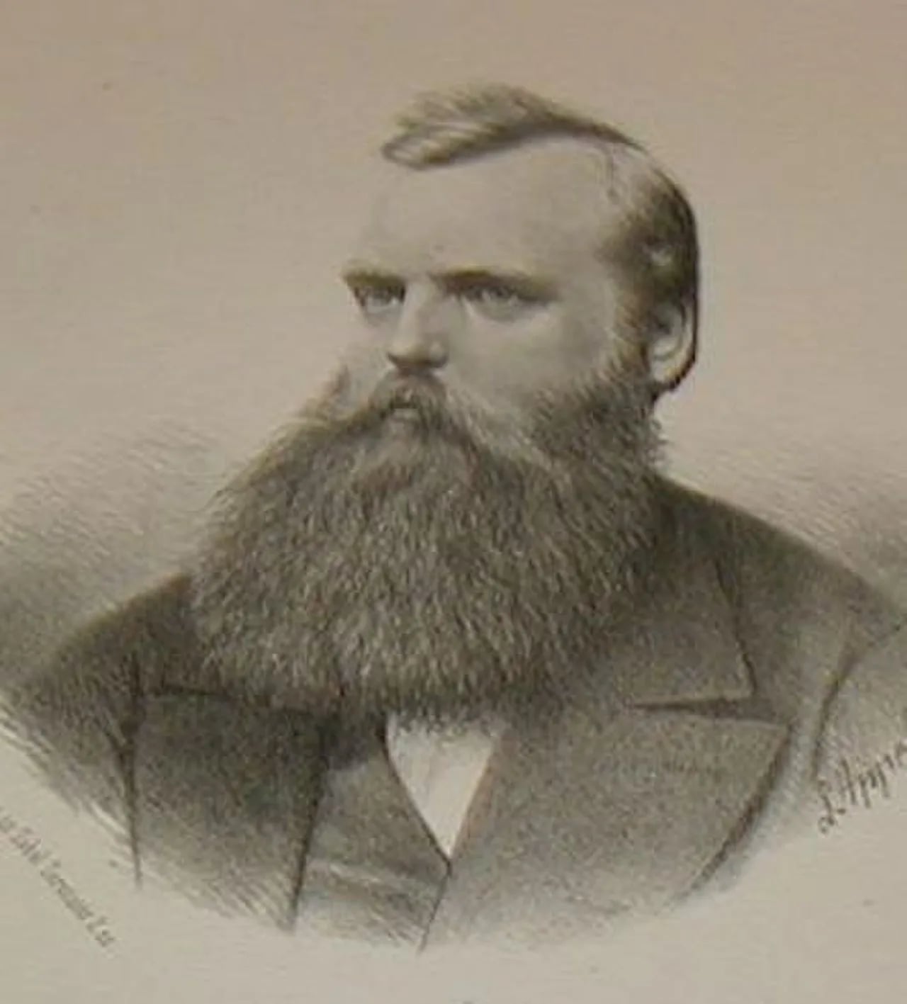 Porträt von József Zichy (1841–1924) – Gedenkseite