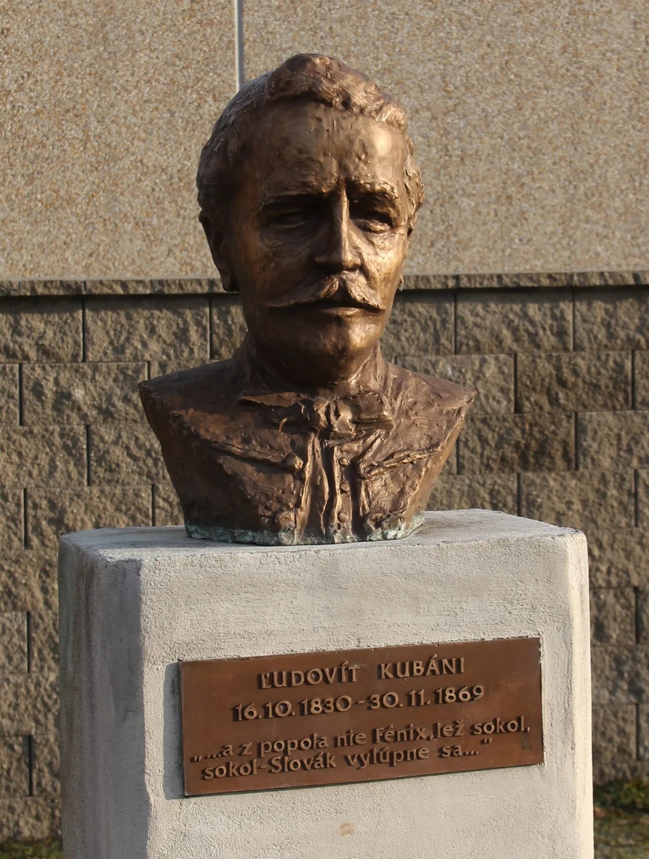 Portrait of Ľudovít Kubáni (1830–1869) – memorial page