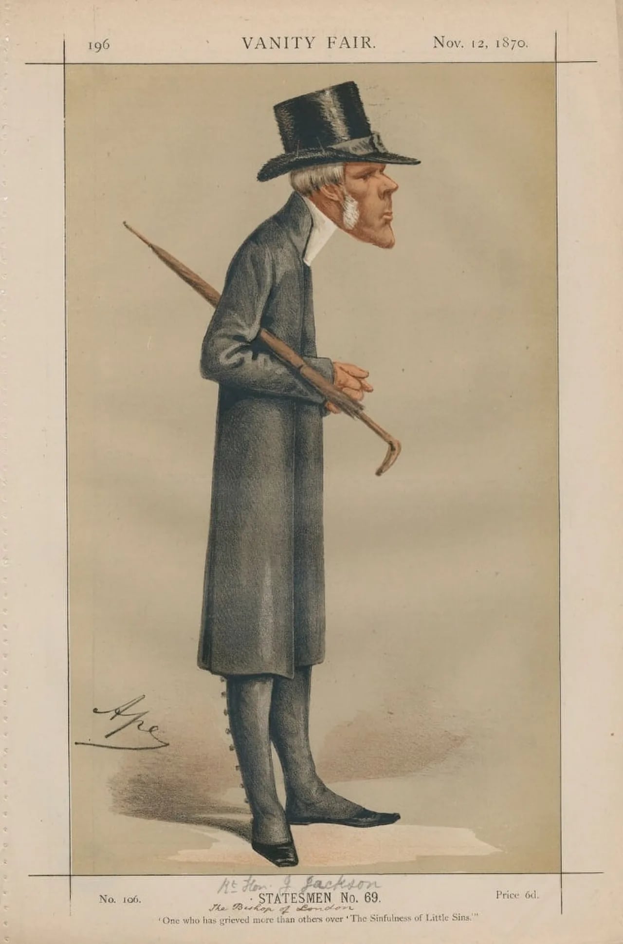 Porträt von John Jackson (1811–1886) – Gedenkseite