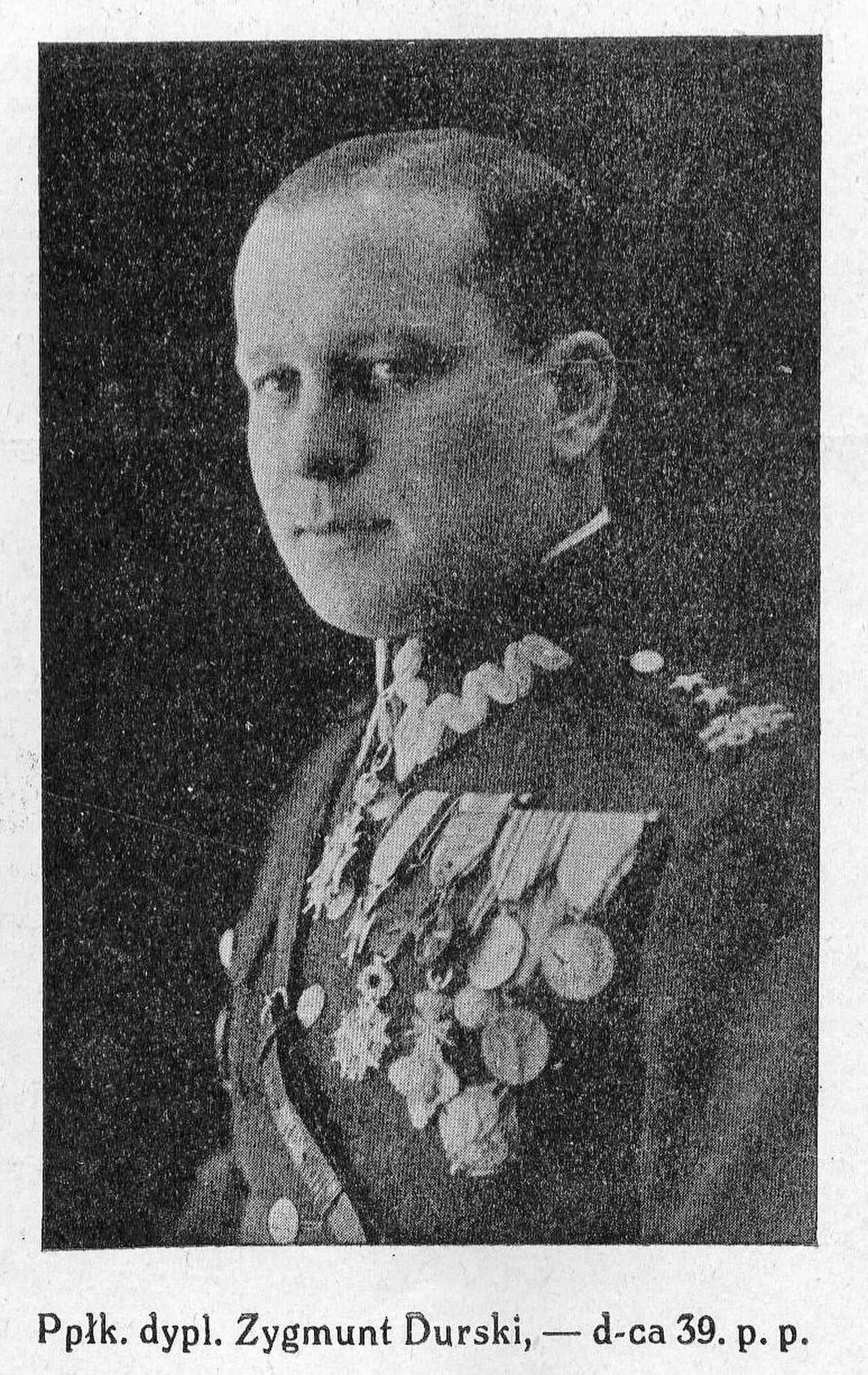 Porträt von Zygmunt Durski (1895–1939) – Gedenkseite