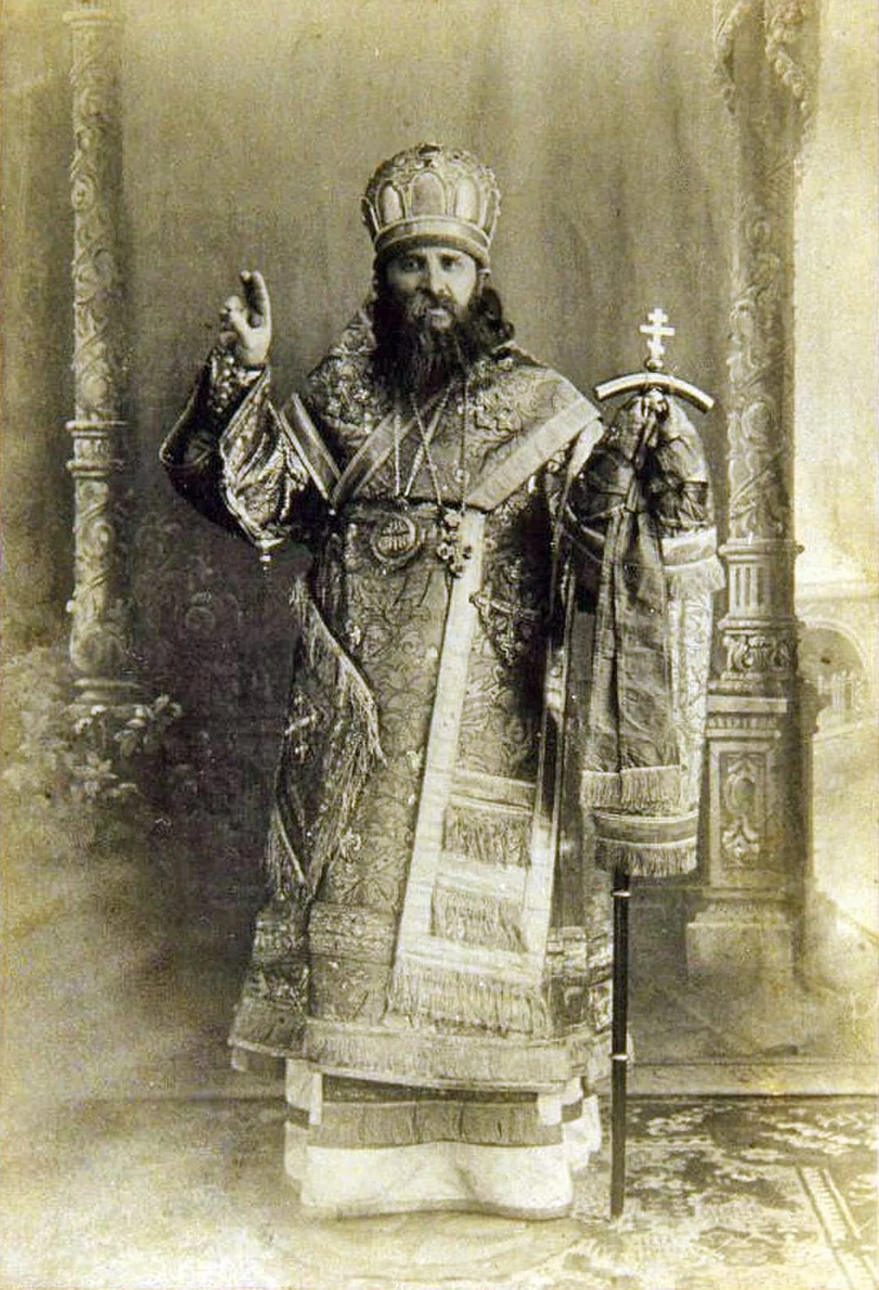 Porträt von Ambrose (Sosnovtsev) (1868–1928) – Gedenkseite