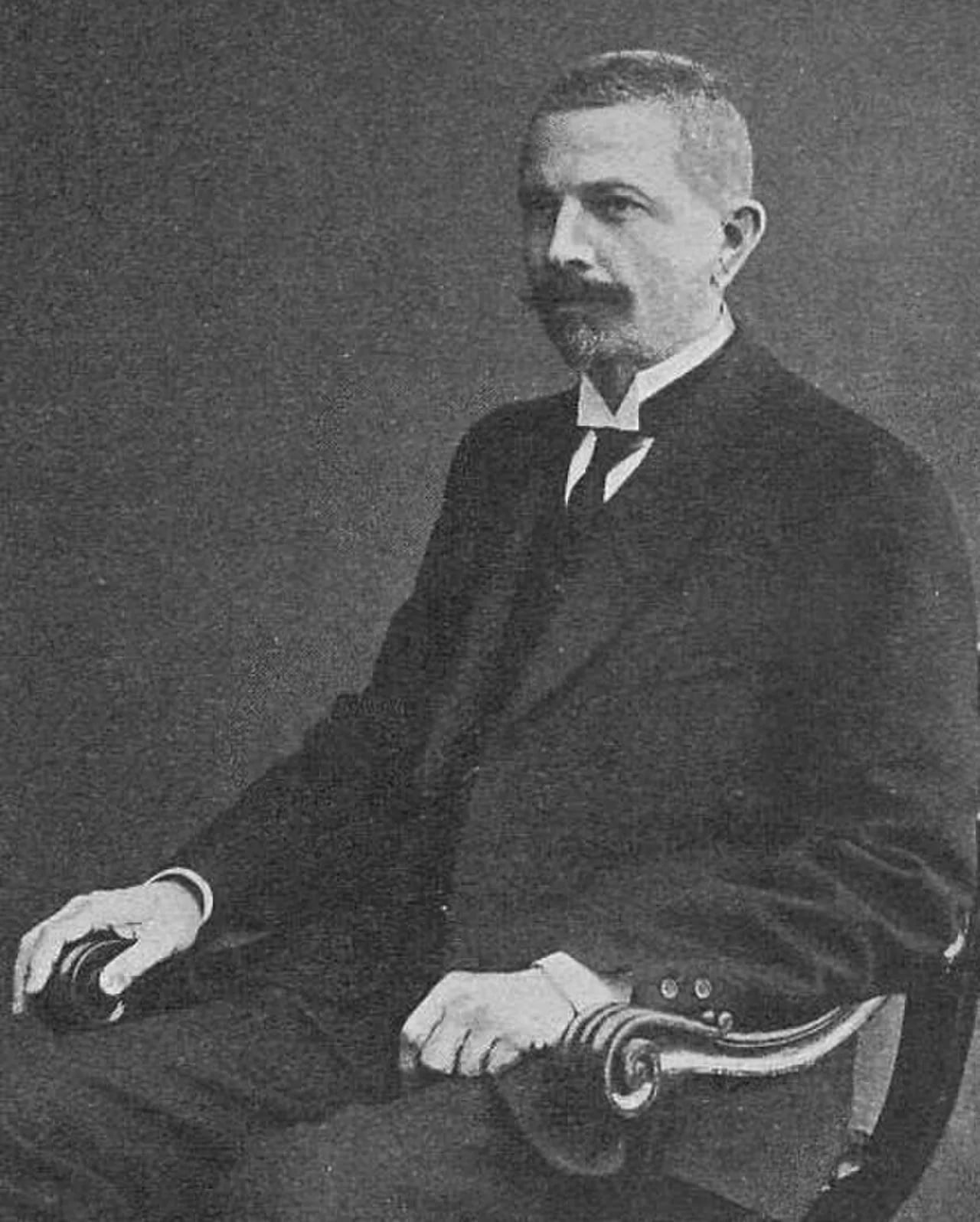 Porträt von Wladimir Michailowitsch Andrejewski (1858–1943) – Gedenkseite