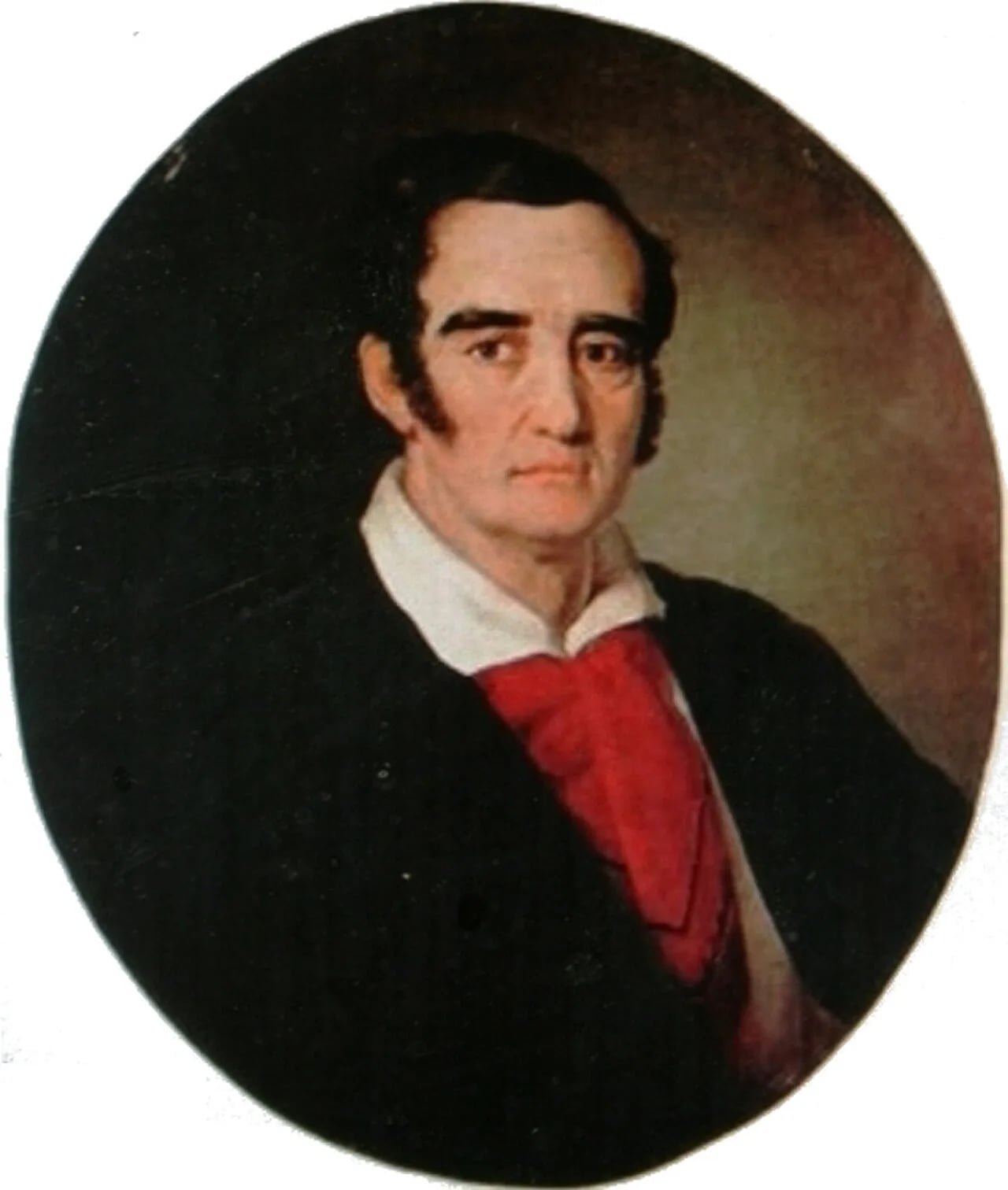 Porträt von Giuseppe Angiolo Artari (1792–1863) – Gedenkseite