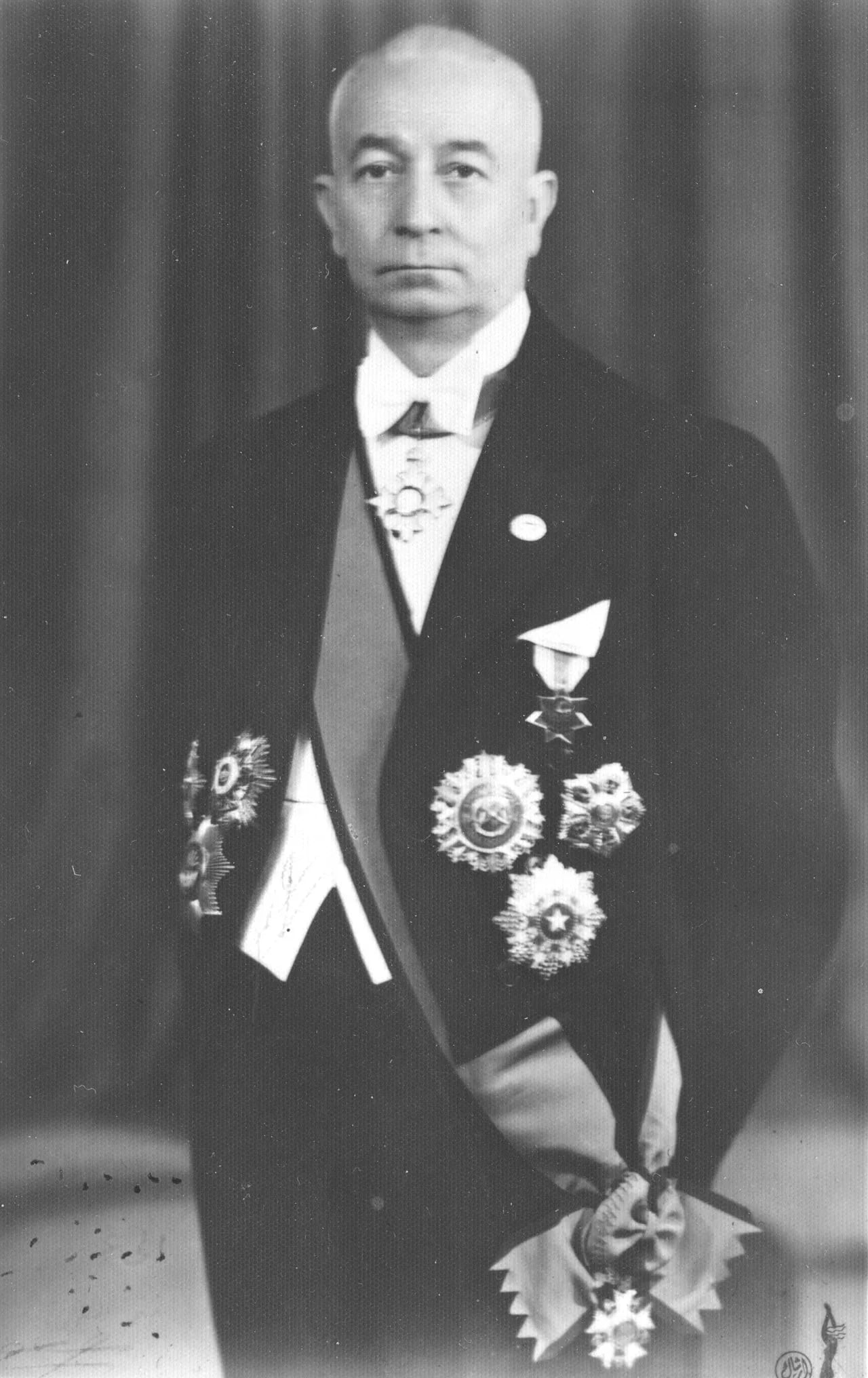 Porträt von Arschad al-Omari (1888–1978) – Gedenkseite