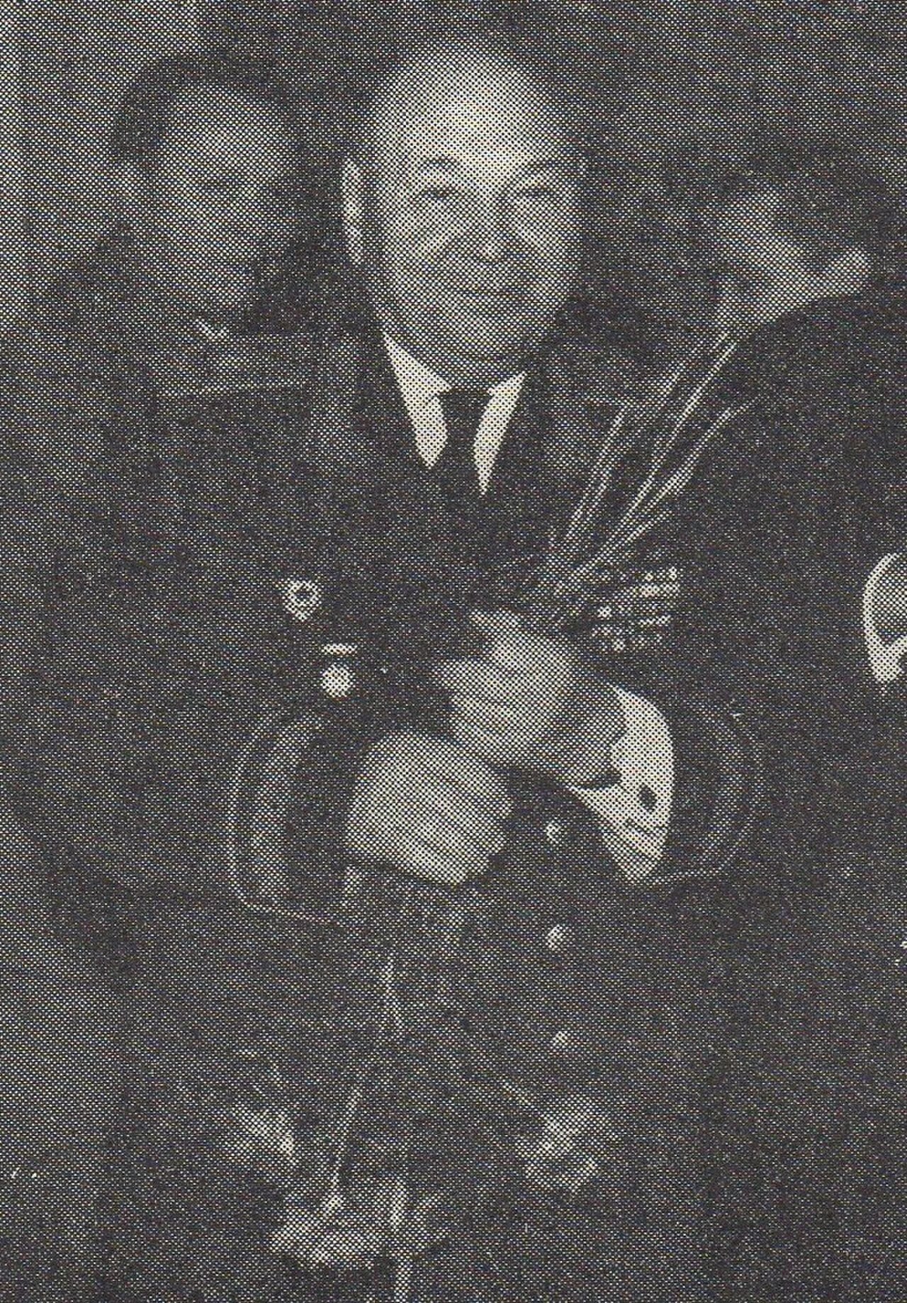 Porträt von Dmitri Jewstignejewitsch Bakanow (1898–1989) – Gedenkseite
