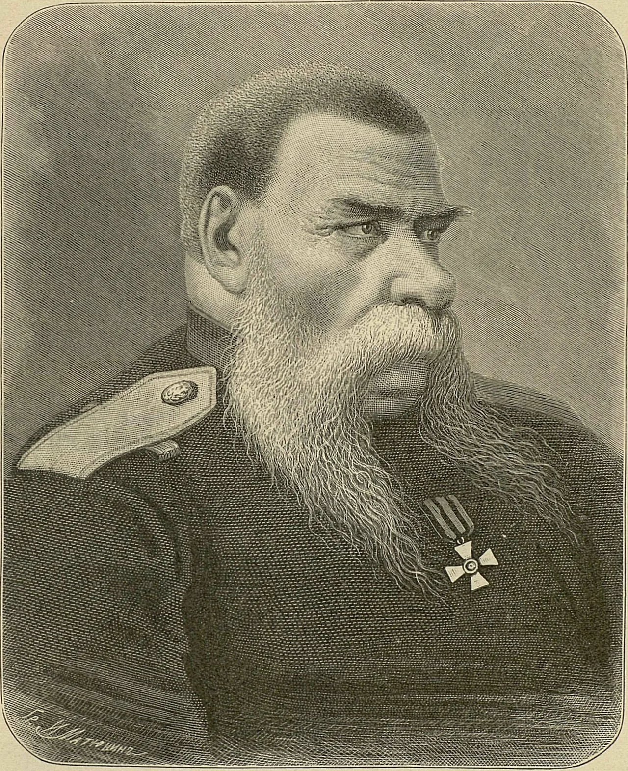 Porträt von Yakov Baklanov (1809–1873) – Gedenkseite