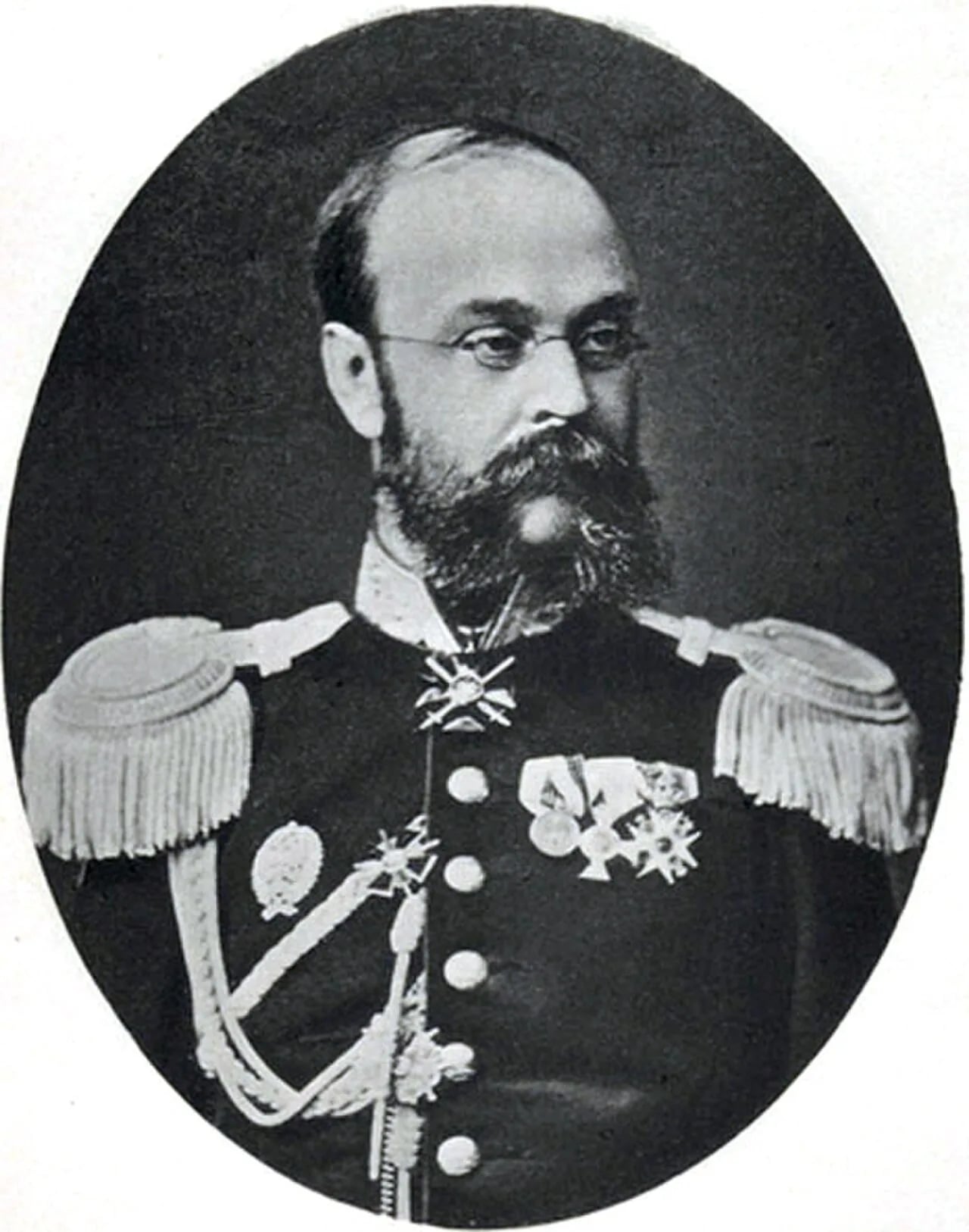Porträt von Alexander Nikolai Julius von Baltz (1841–1899) – Gedenkseite