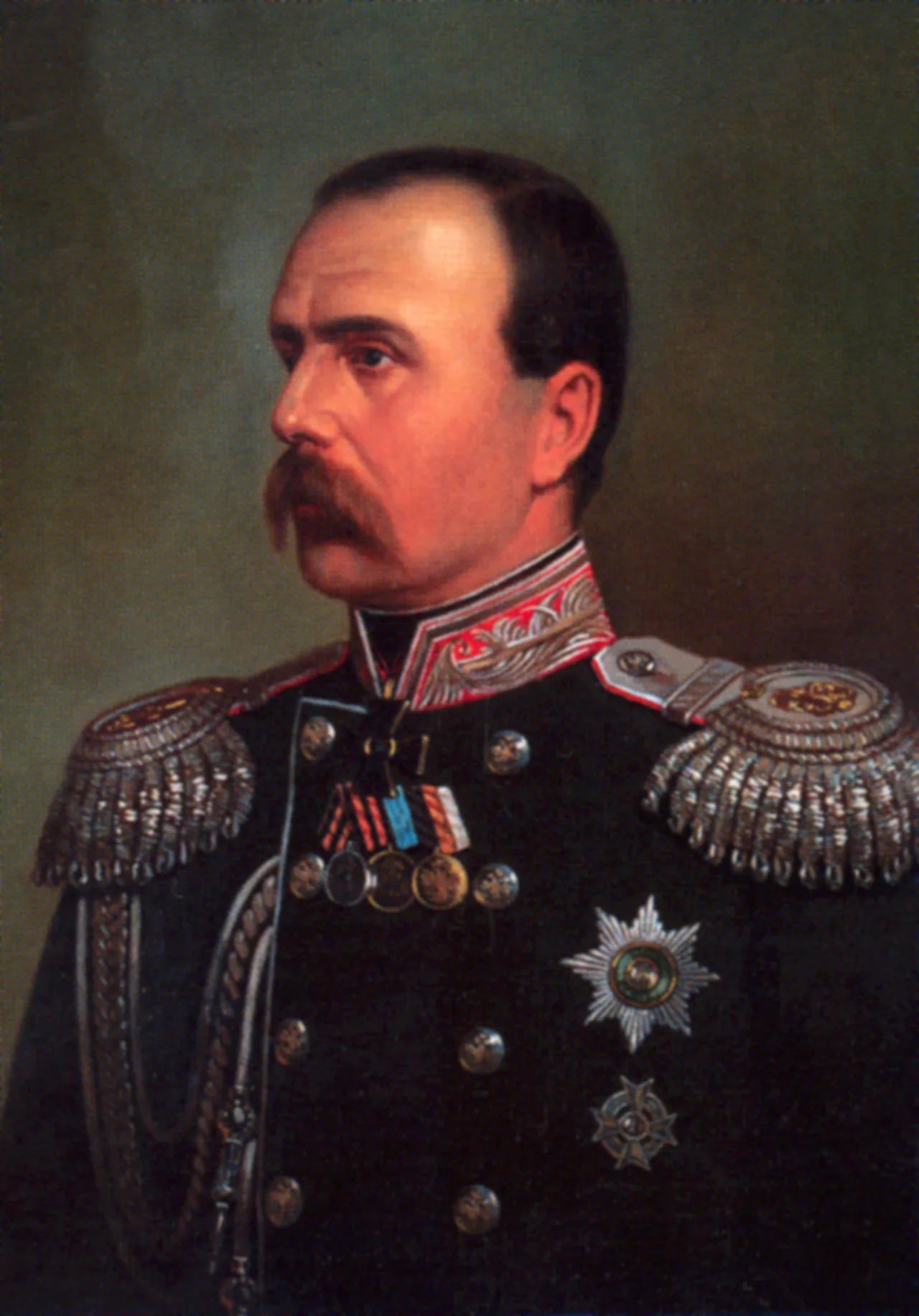 Porträt von Wladimir Alexandrowitsch Bobrinski (1824–1898) – Gedenkseite