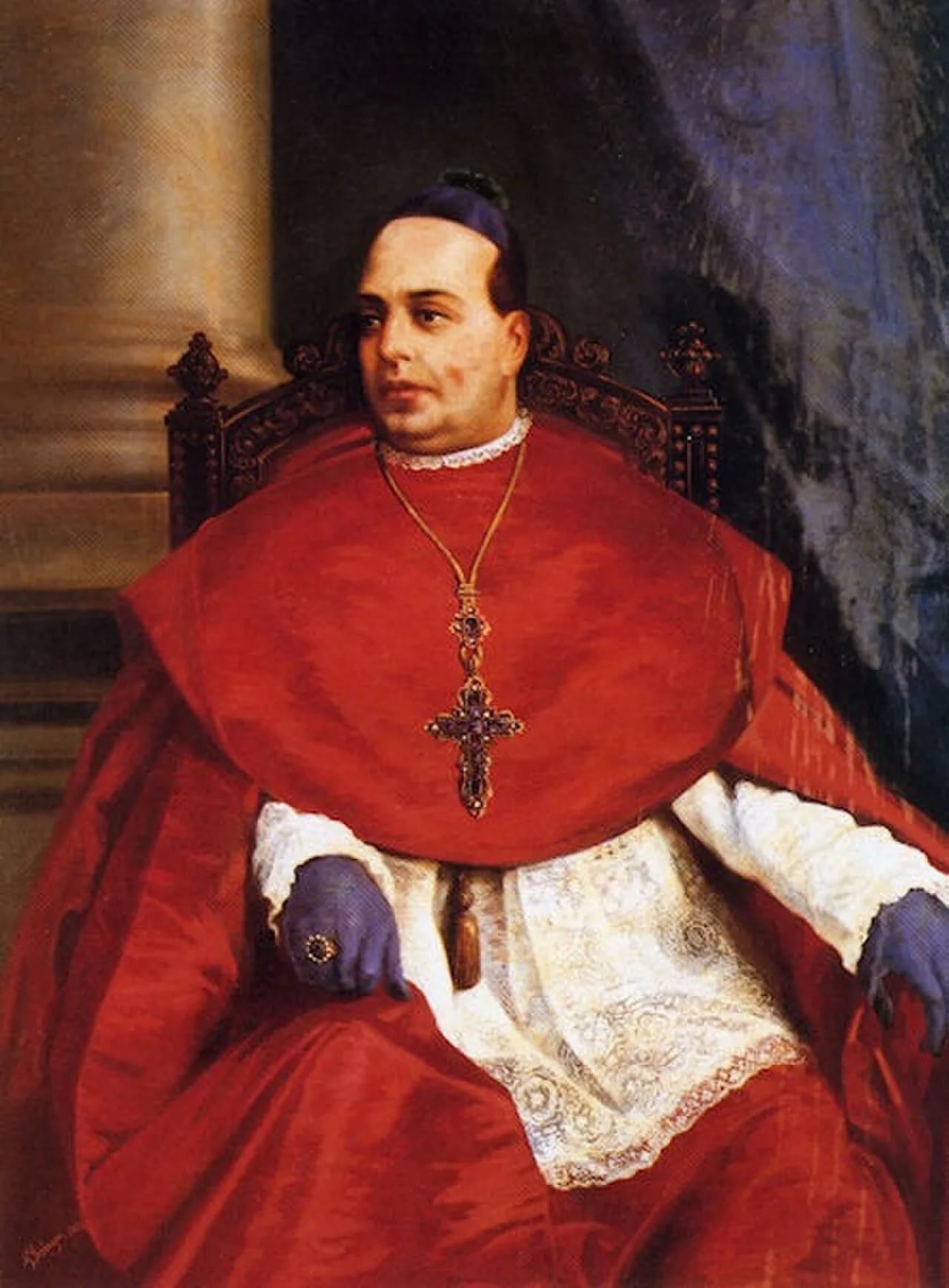 Porträt von Jacinto María Cervera y Cervera (1827–1897) – Gedenkseite