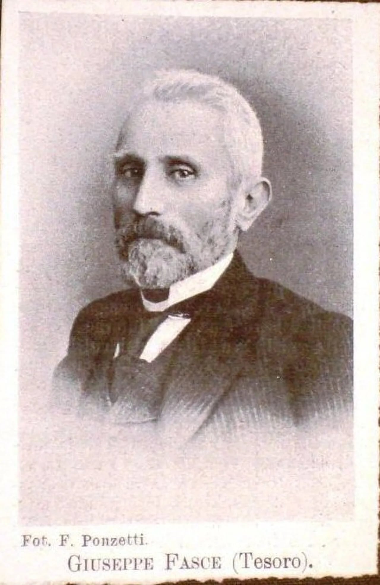 Porträt von Giuseppe Fasce (1848–1910) – Gedenkseite