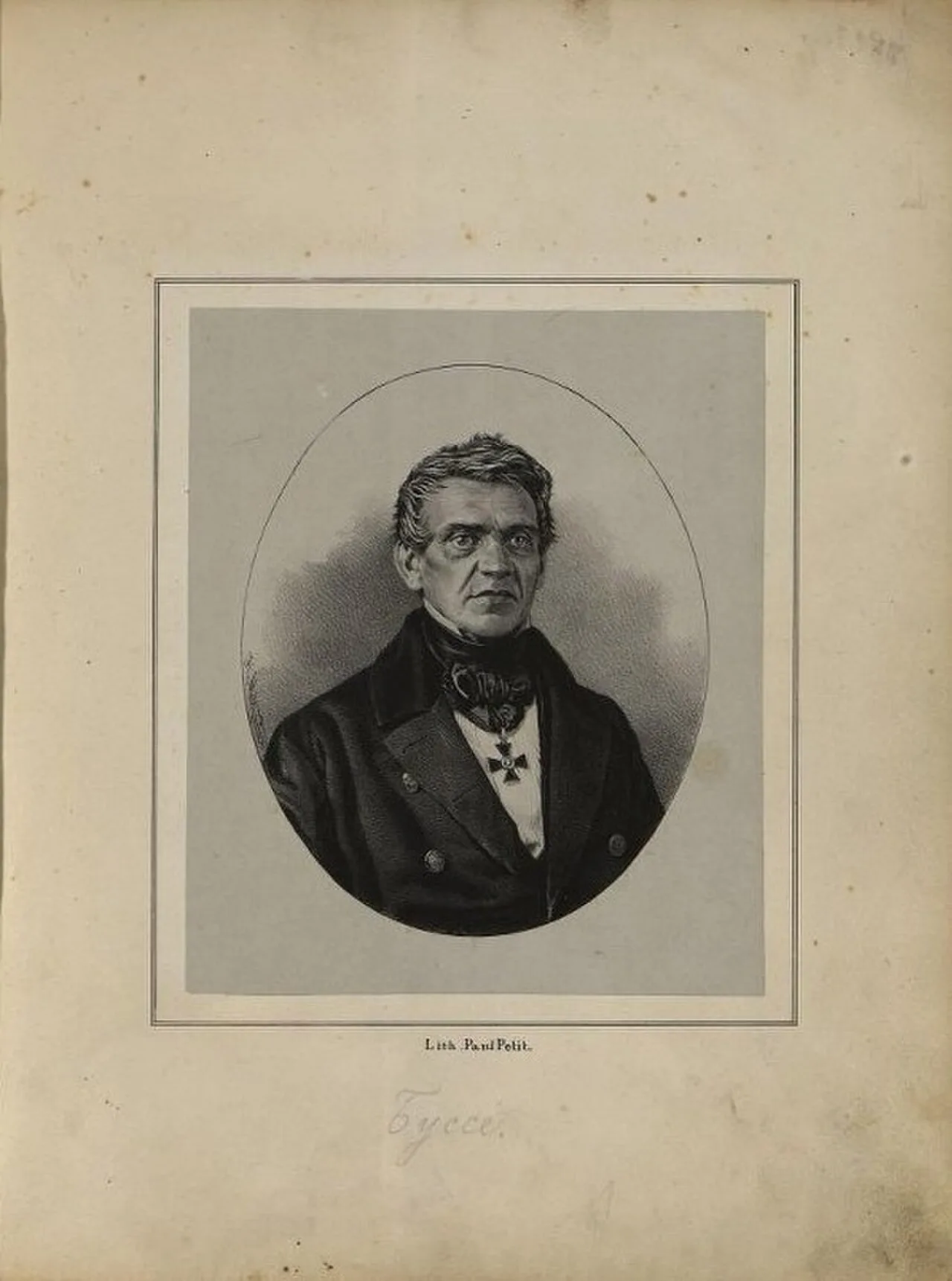 Portrait of Fjodor Iwanowitsch Busse (1794–1859) – memorial page