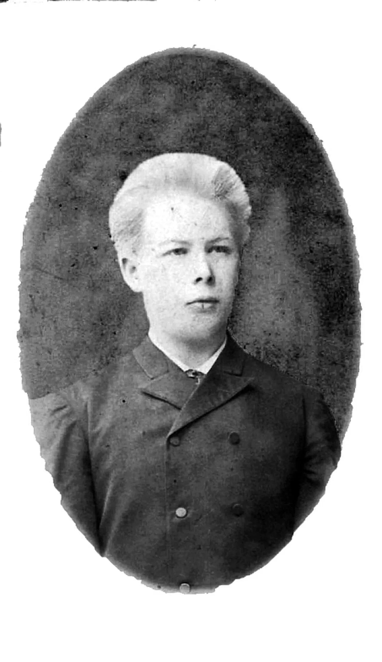Porträt von Dmitri Wassiljewitsch Woskressenski (1869–1938) – Gedenkseite