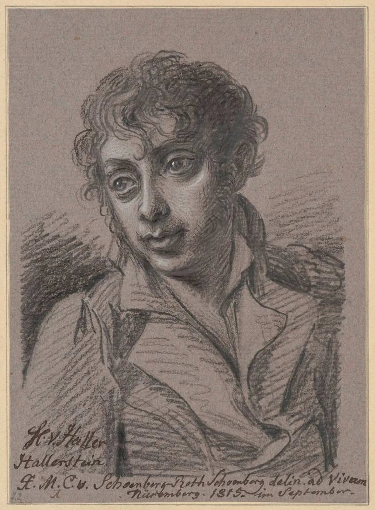 Porträt von Christoph Haller von Hallerstein (1771–1839) – Gedenkseite