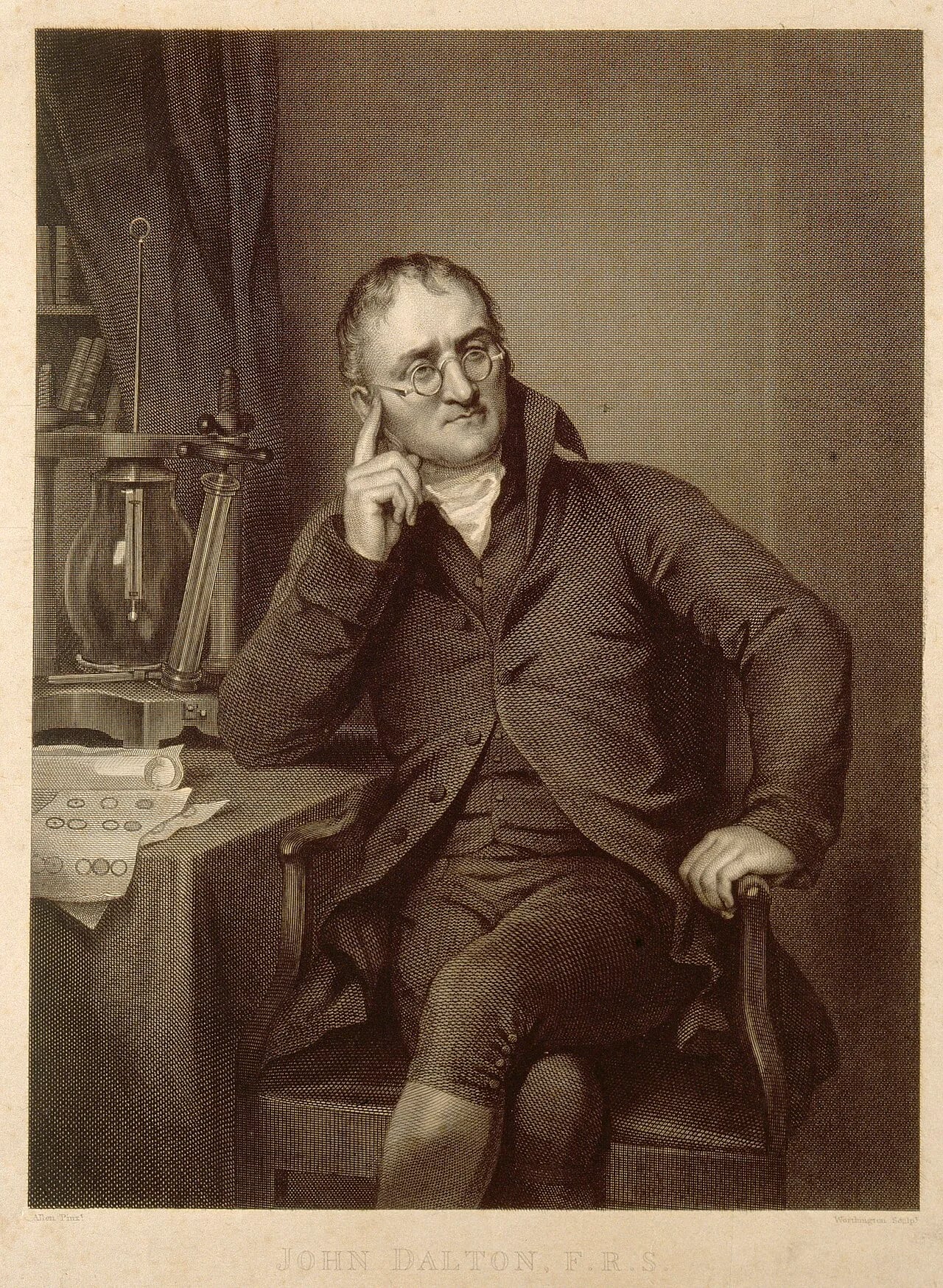 Portrait of John Dalton (1766–1844) – memorial page