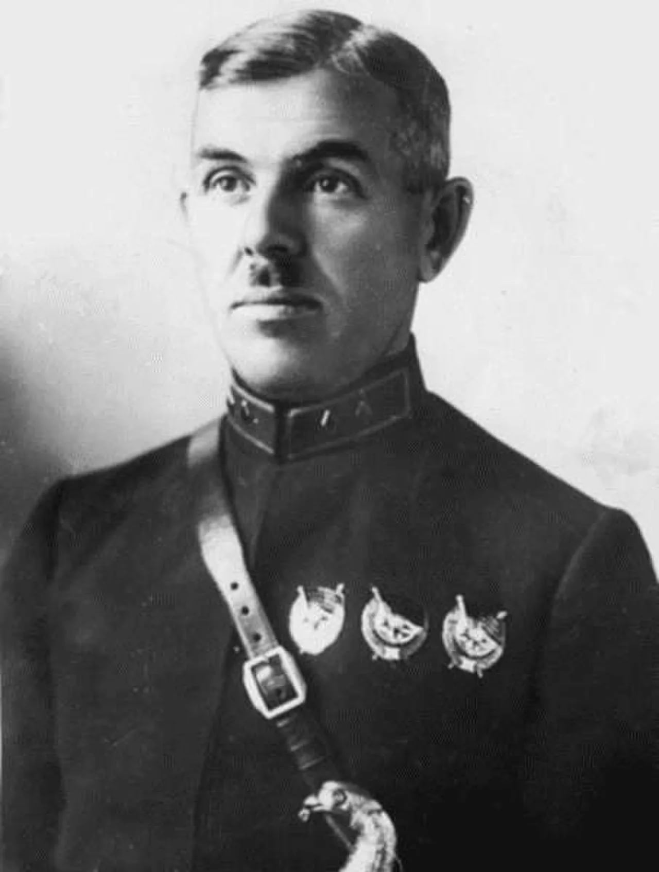Porträt von Yelisey Goryachev (1892–1938) – Gedenkseite