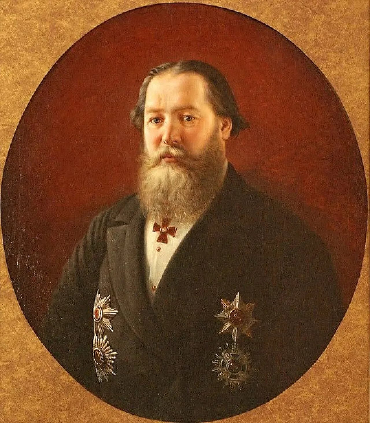 Porträt von Pjotr Ionowitsch Gubonin (1825–1894) – Gedenkseite