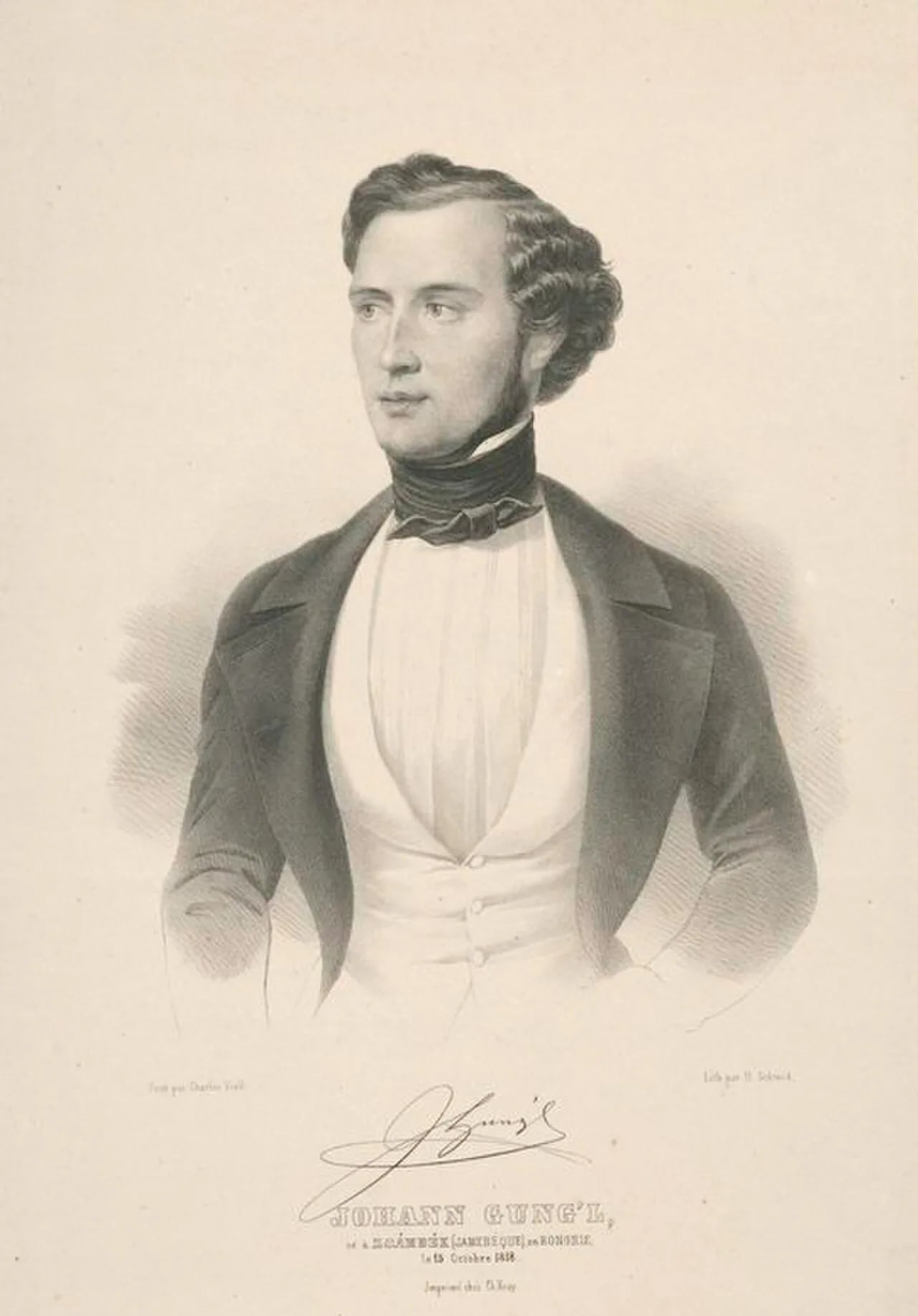 Porträt von Johann Gungl (1818–1883) – Gedenkseite