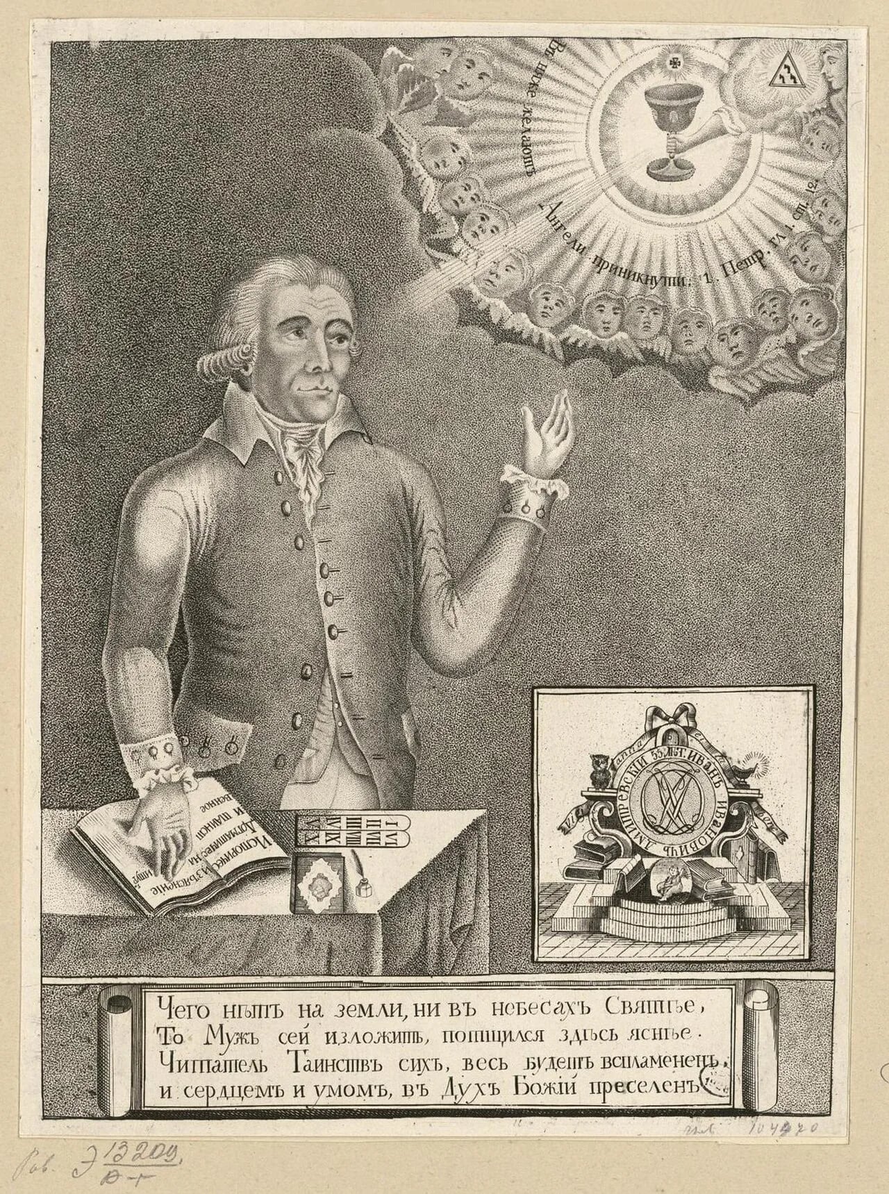 Porträt von Ivan Ivanovich Dmitrevskiy (1754–1823) – Gedenkseite