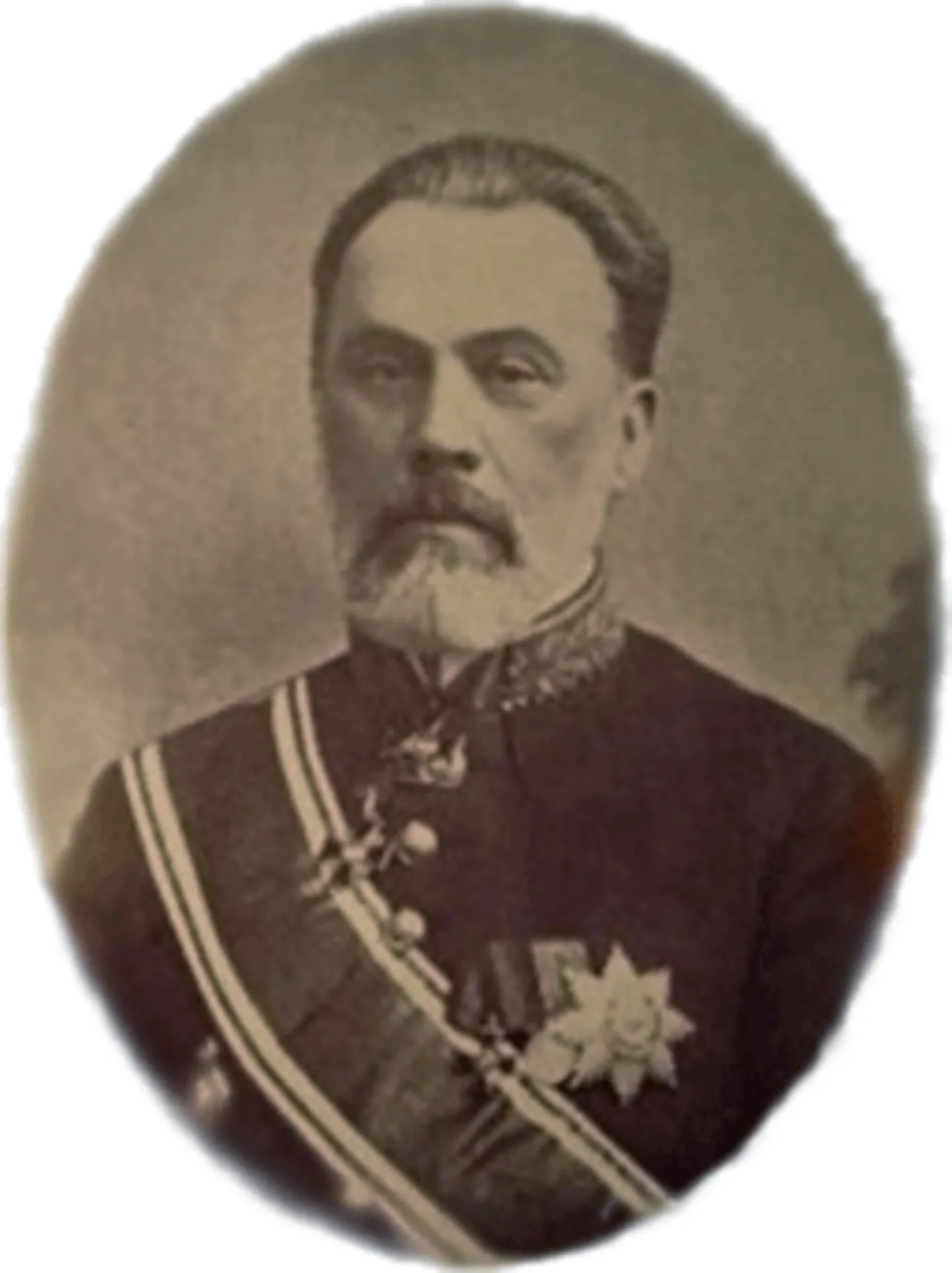 Porträt von Flawian Nikolajewitsch Dobrjanski (1848–1919) – Gedenkseite