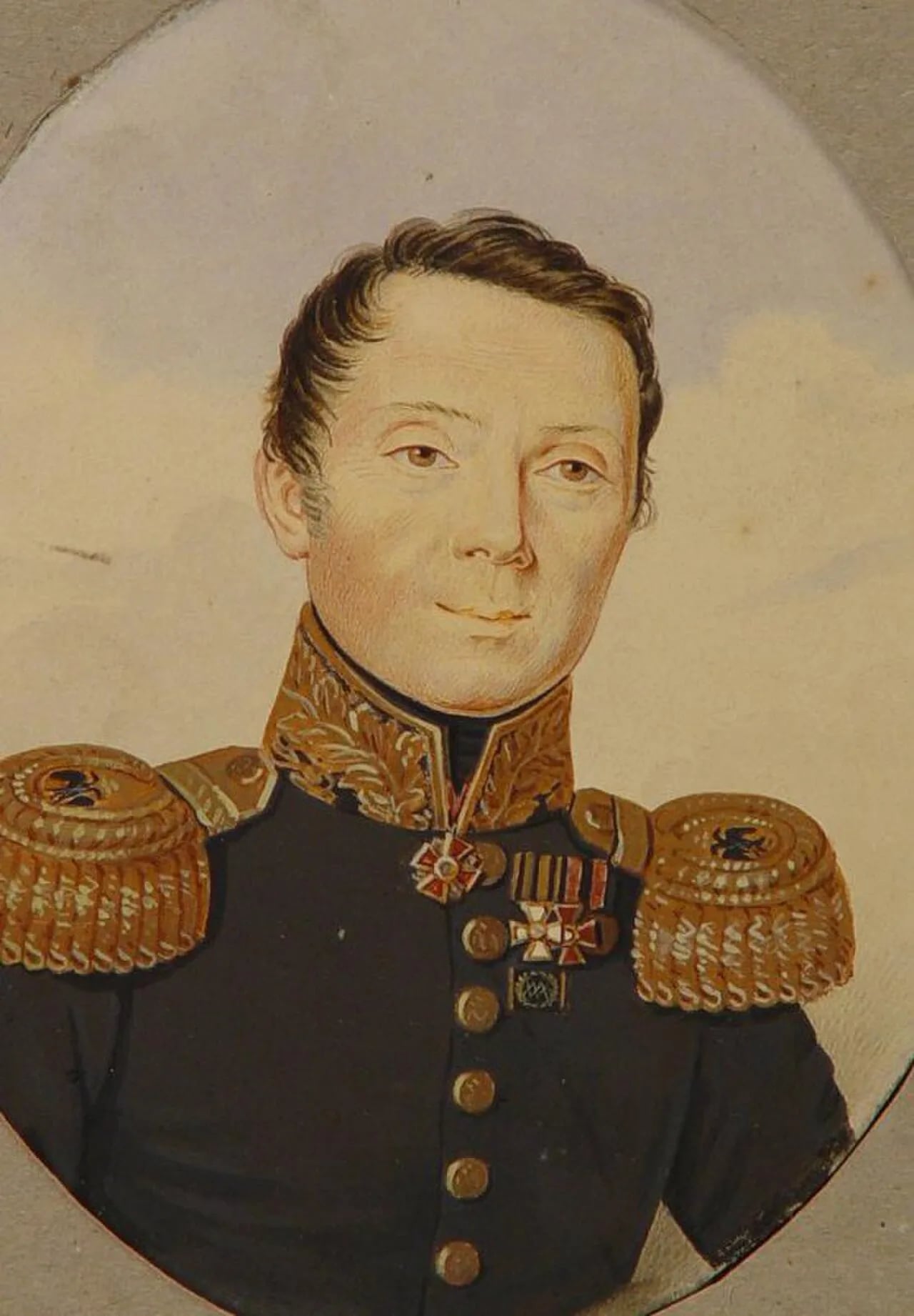 Porträt von Alexander Alexejewitsch Durassow (1779–1848) – Gedenkseite