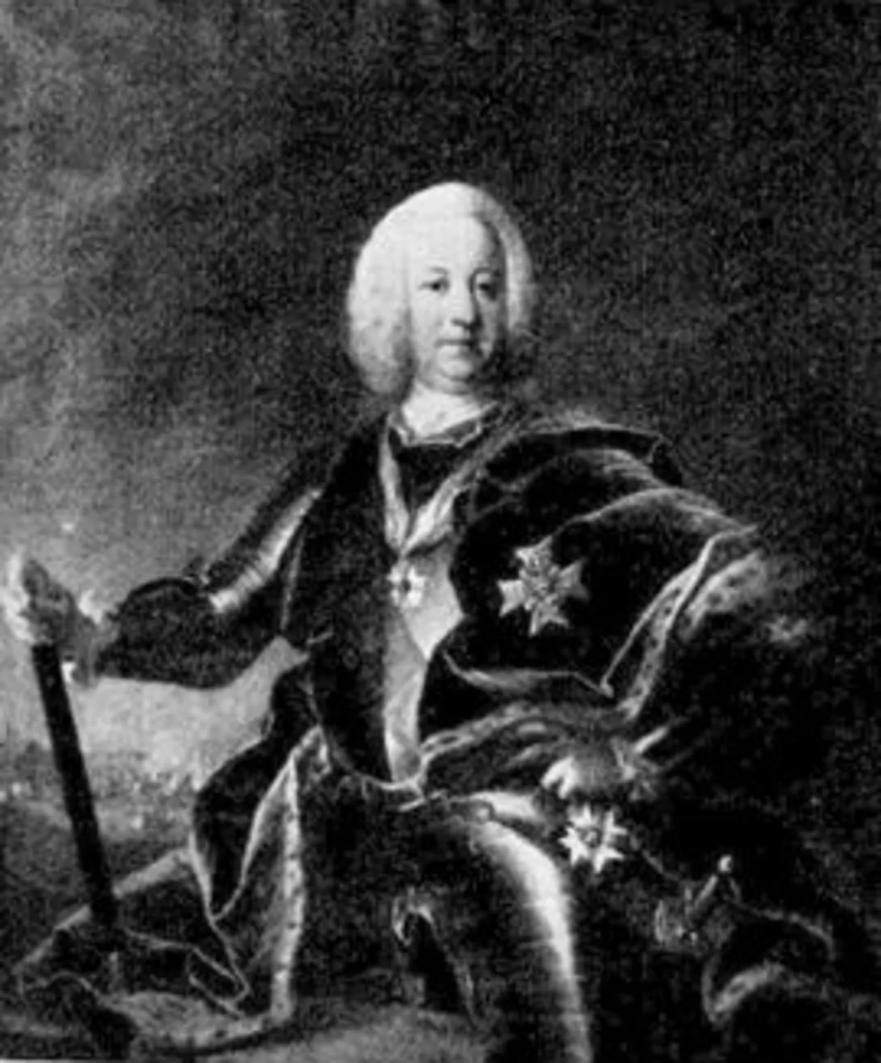Porträt von Johann Christoph von Düring (1695–1759) – Gedenkseite