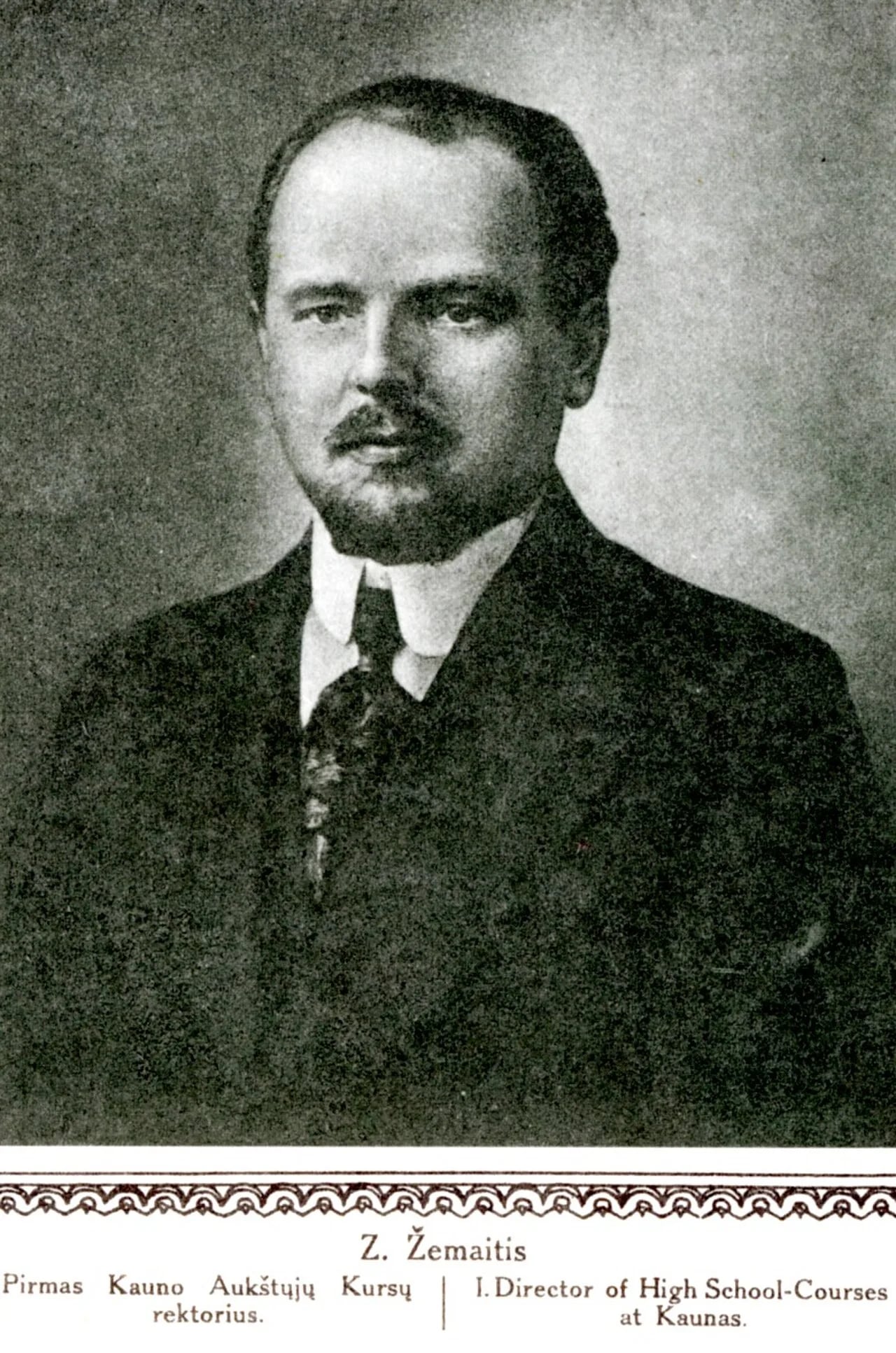 Portrait of Zigmas Žemaitis (1884–1969) – memorial page