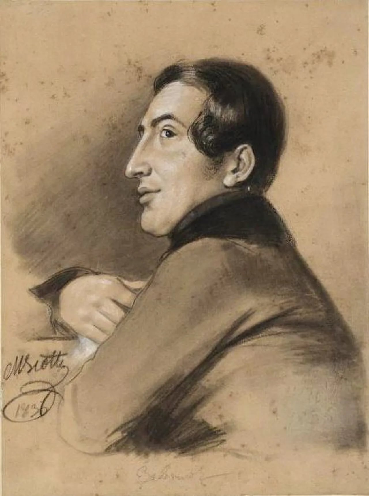 Porträt von Fjodor Semjonowitsch Sawjalow (1810–1856) – Gedenkseite