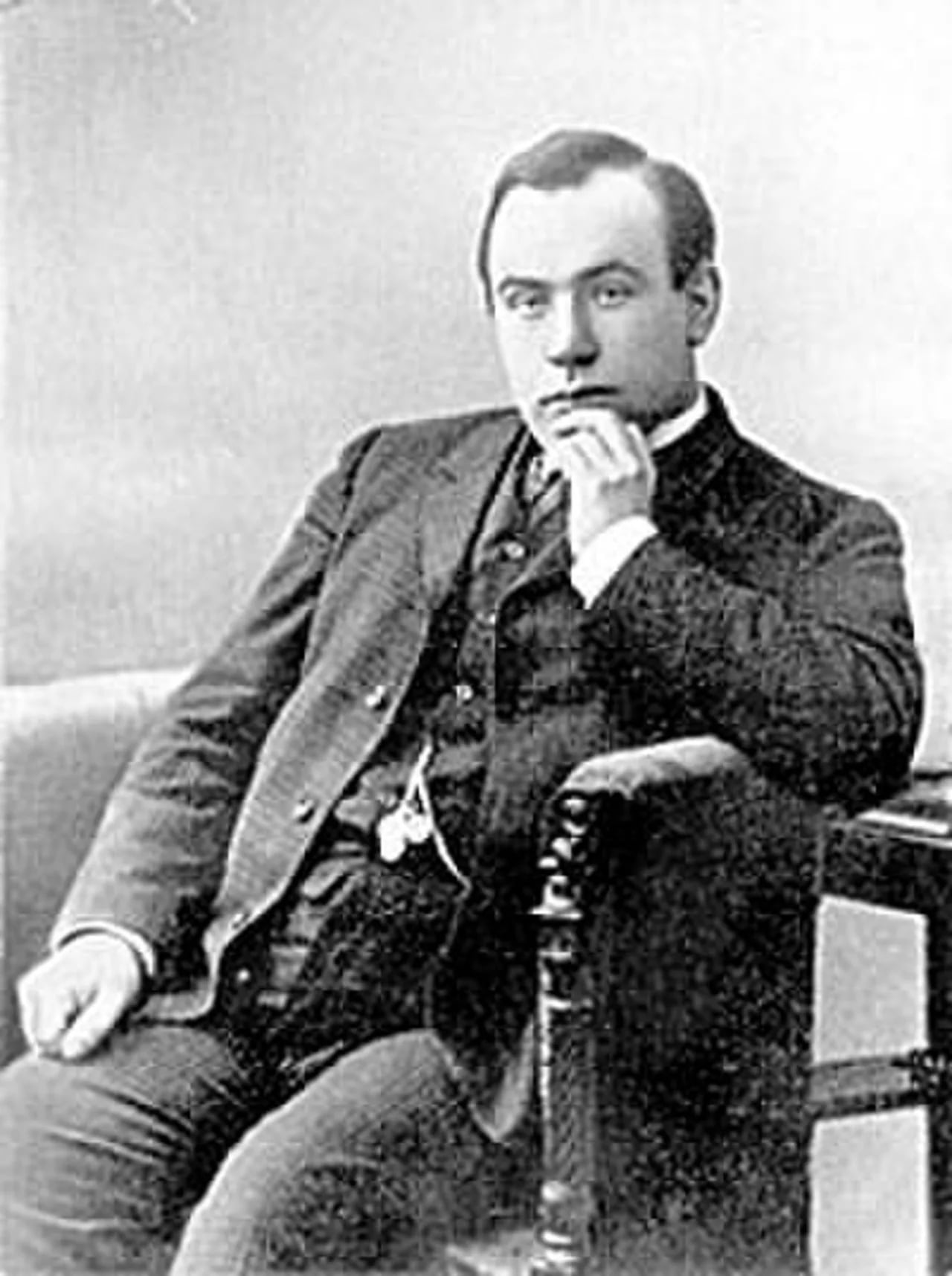 Porträt von Sergei Iwanowitsch Simin (1875–1942) – Gedenkseite