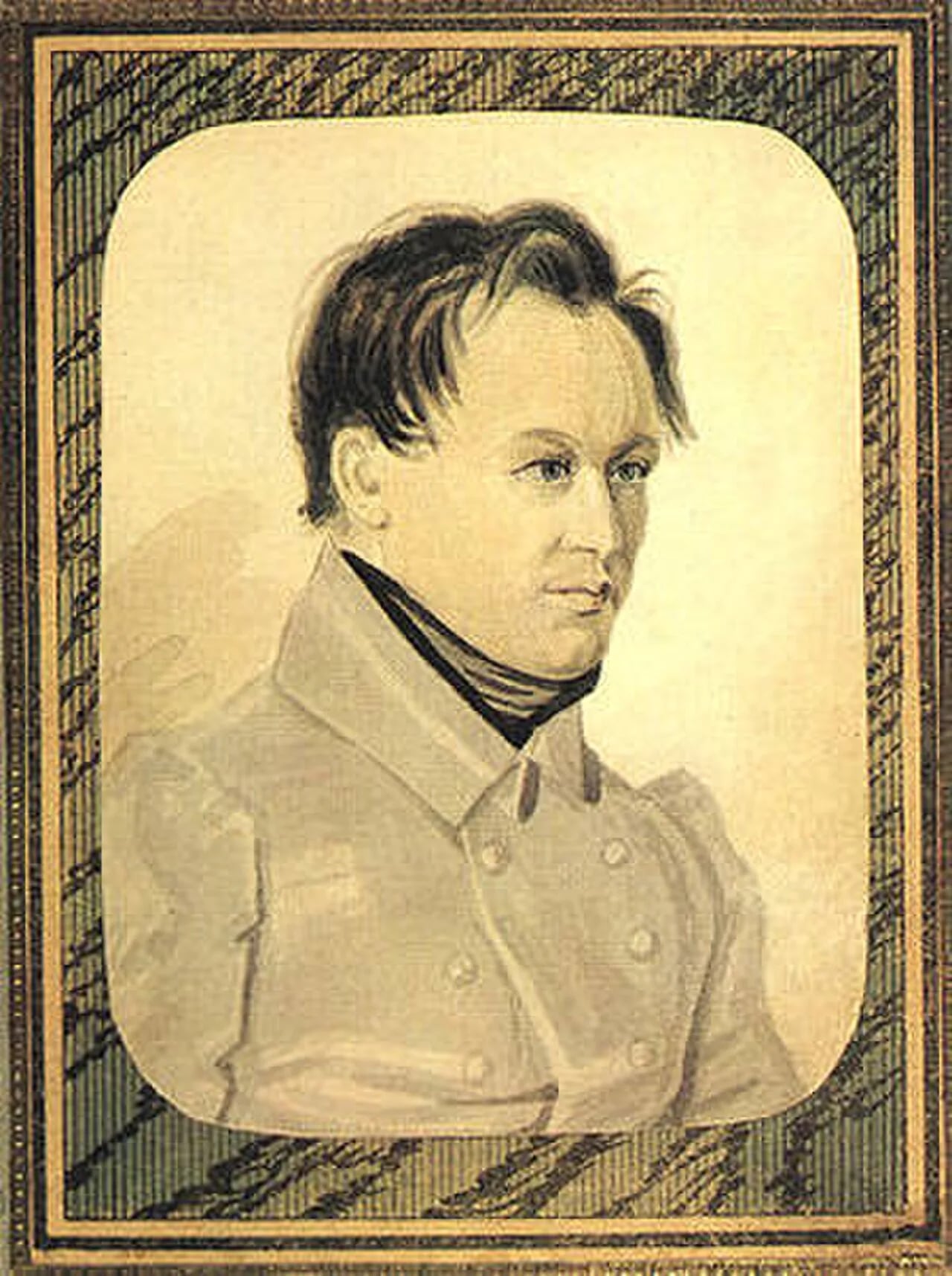 Porträt von Wassili Petrowitsch Iwaschew (1797–1840) – Gedenkseite