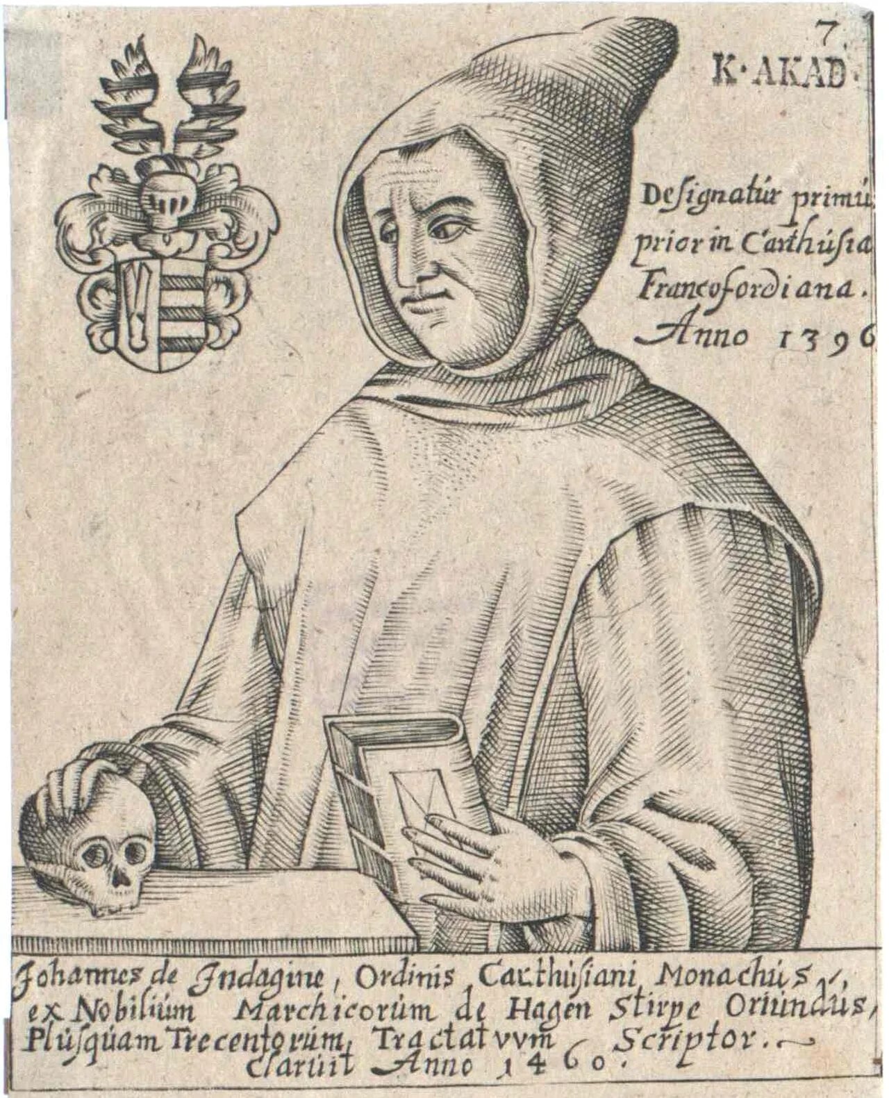 Portrait of Johannes ab Indagine (1415–1475) – memorial page