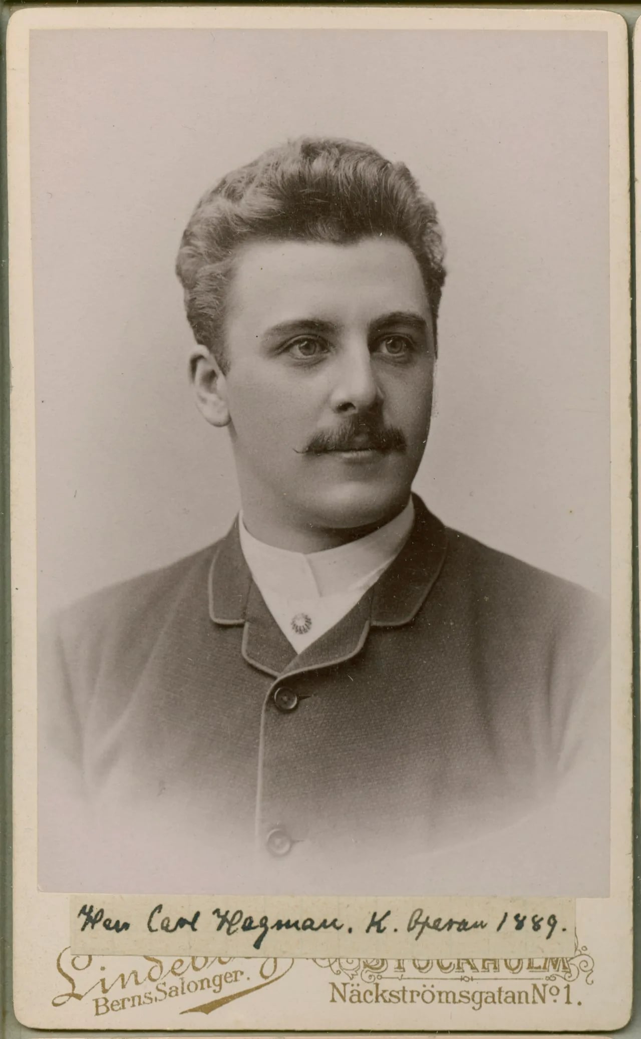 Porträt von Carl Hagman (1864–1921) – Gedenkseite