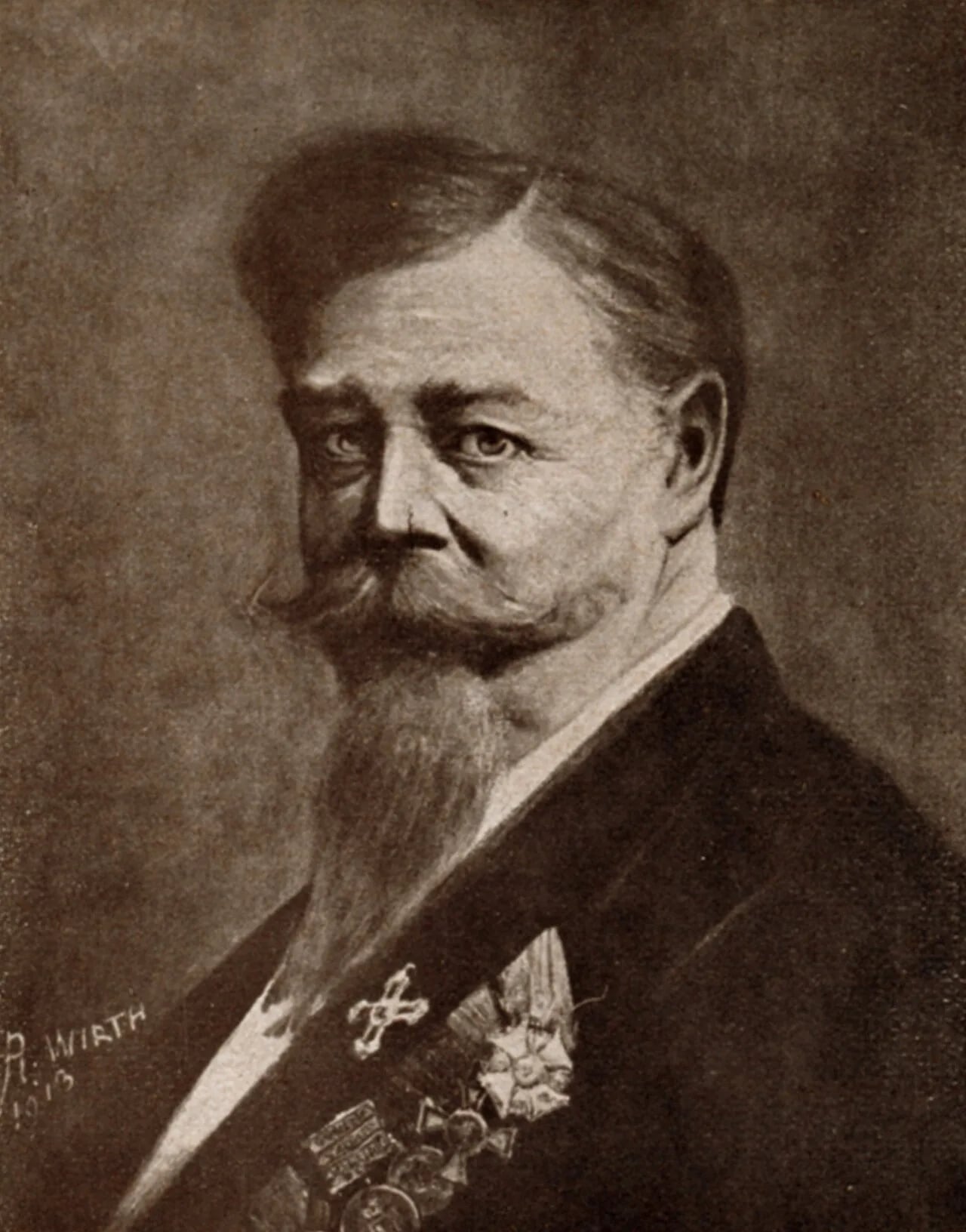 Porträt von Albert Wirth (1848–1923) – Gedenkseite