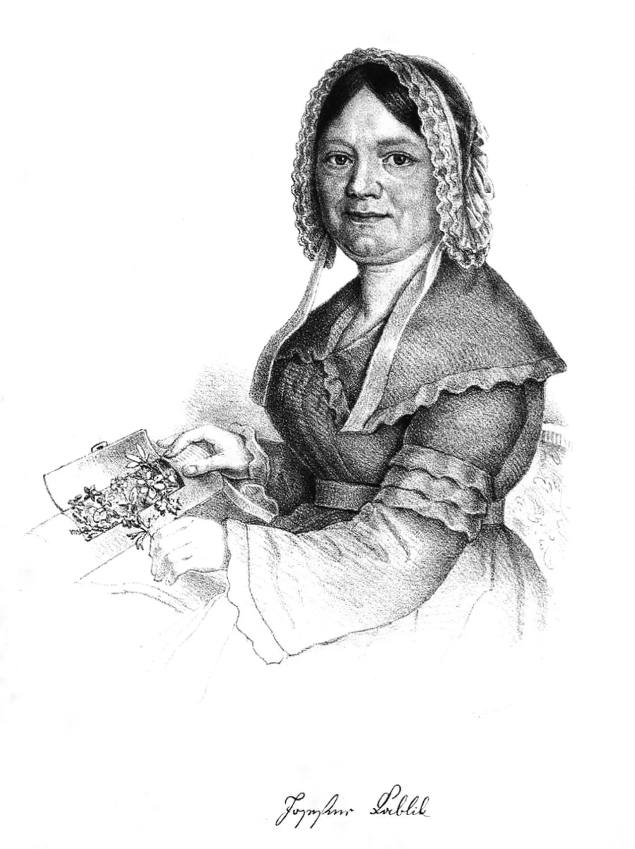 Porträt von Josephine Kablick (1787–1863) – Gedenkseite