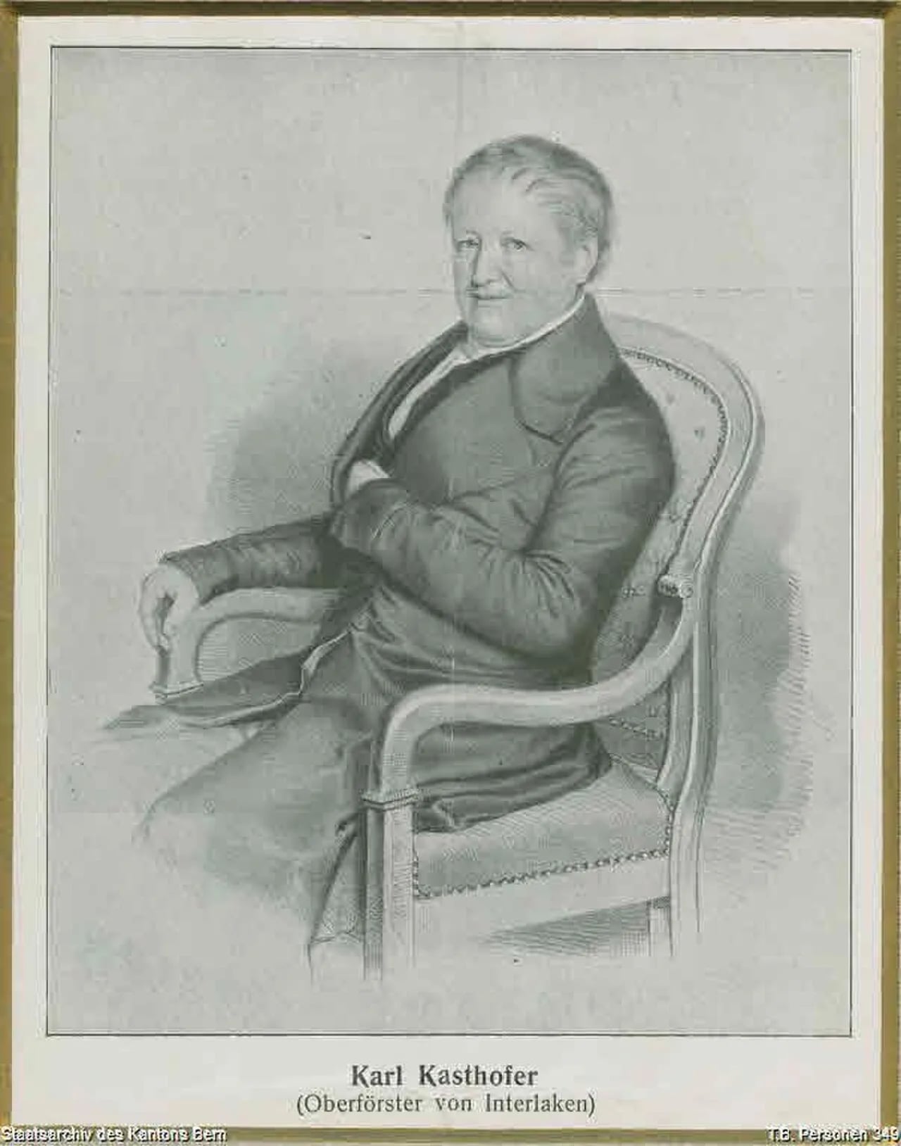 Portrait of Karl Albrecht Kasthofer (1777–1853) – memorial page