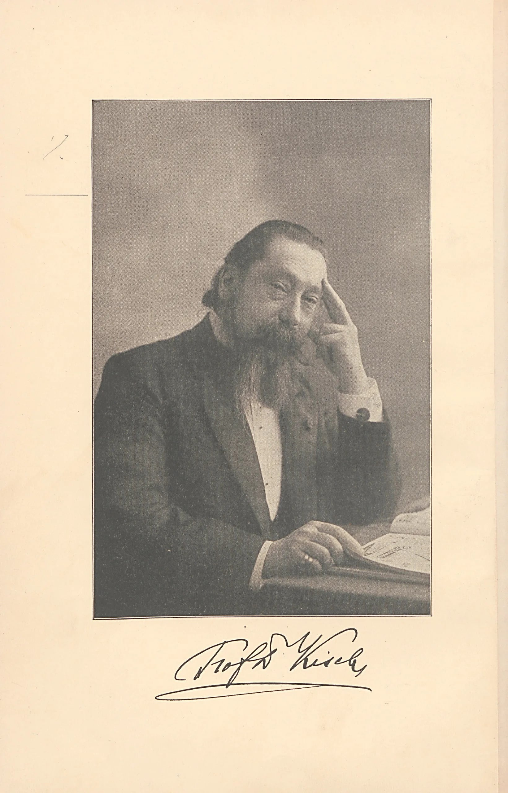 Porträt von Enoch Heinrich Kisch (1841–1918) – Gedenkseite