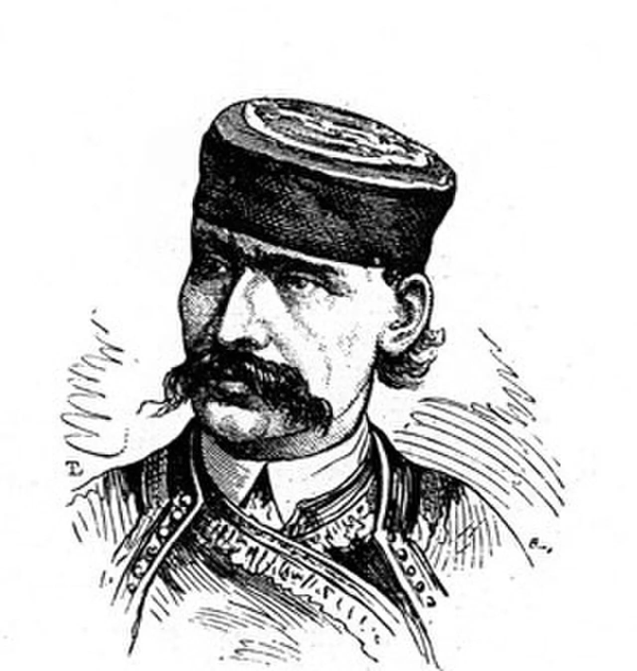 Porträt von Stojan Kovačević (1821–1911) – Gedenkseite