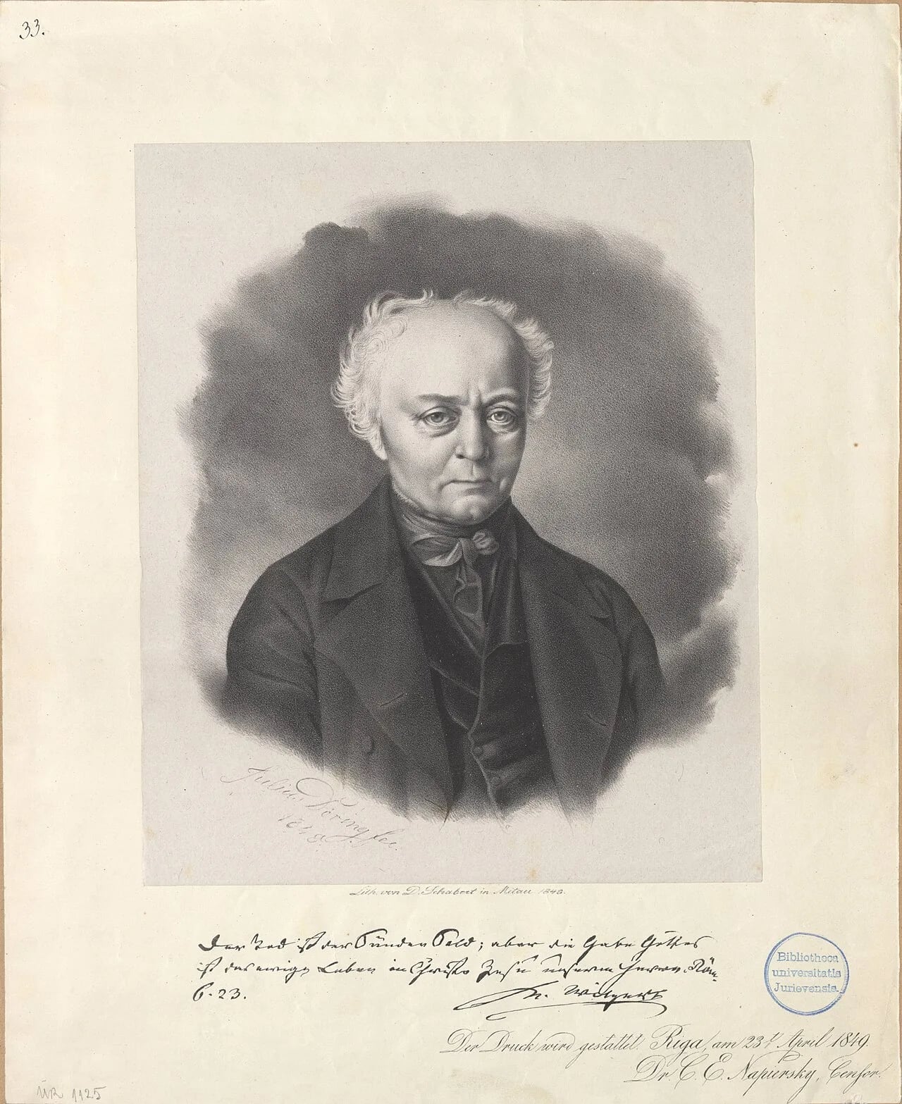 Porträt von Carl Ludwig Wilpert (1785–1861) – Gedenkseite
