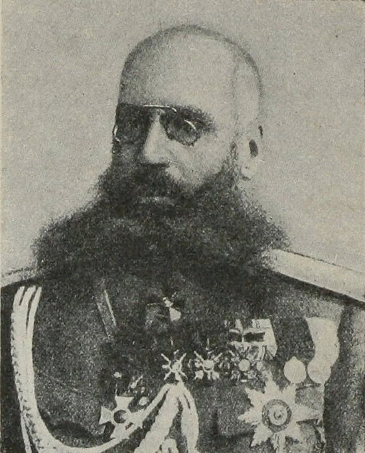 Porträt von Boris Michailowitsch Koljubakin (1853–1924) – Gedenkseite