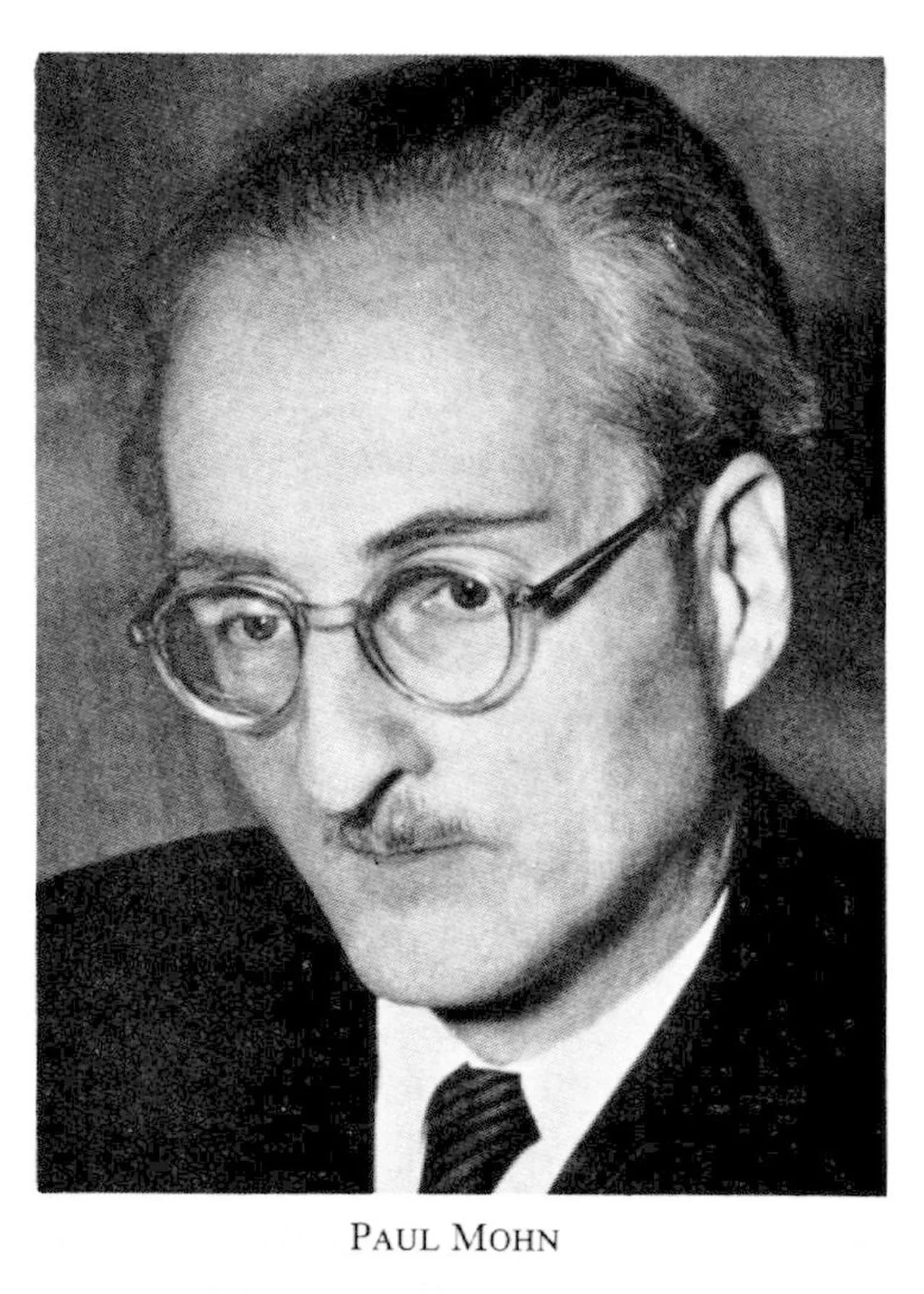Porträt von Paul E.A. Mohn (1898–1957) – Gedenkseite