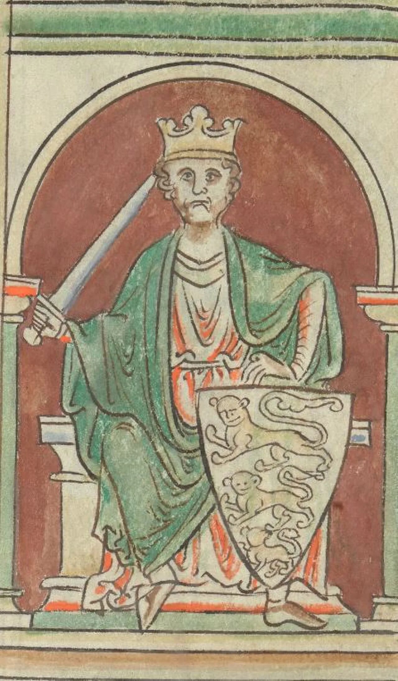 Porträt von Richard Löwenherz (1157–1199) – Gedenkseite